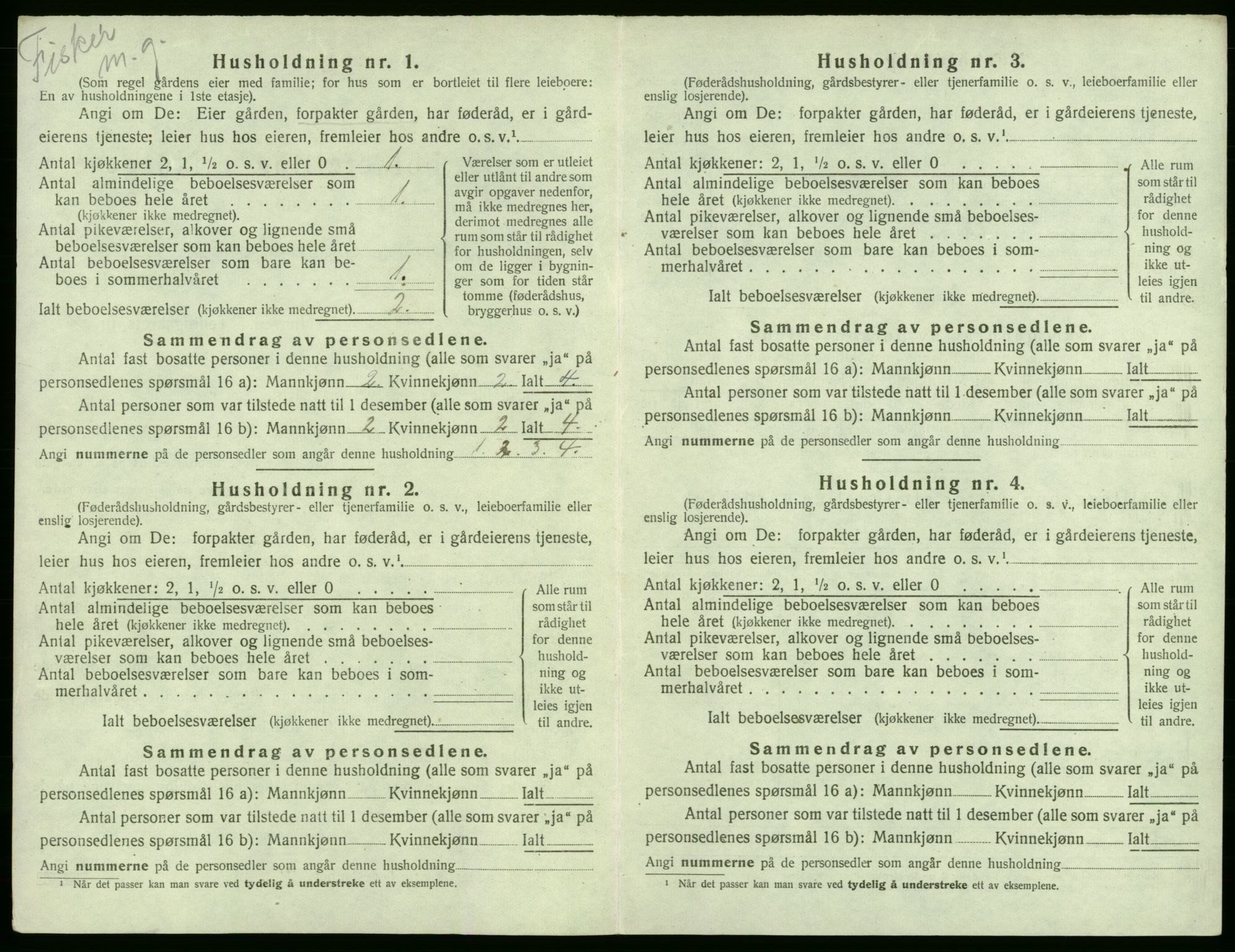 SAB, Folketelling 1920 for 1244 Austevoll herred, 1920, s. 147