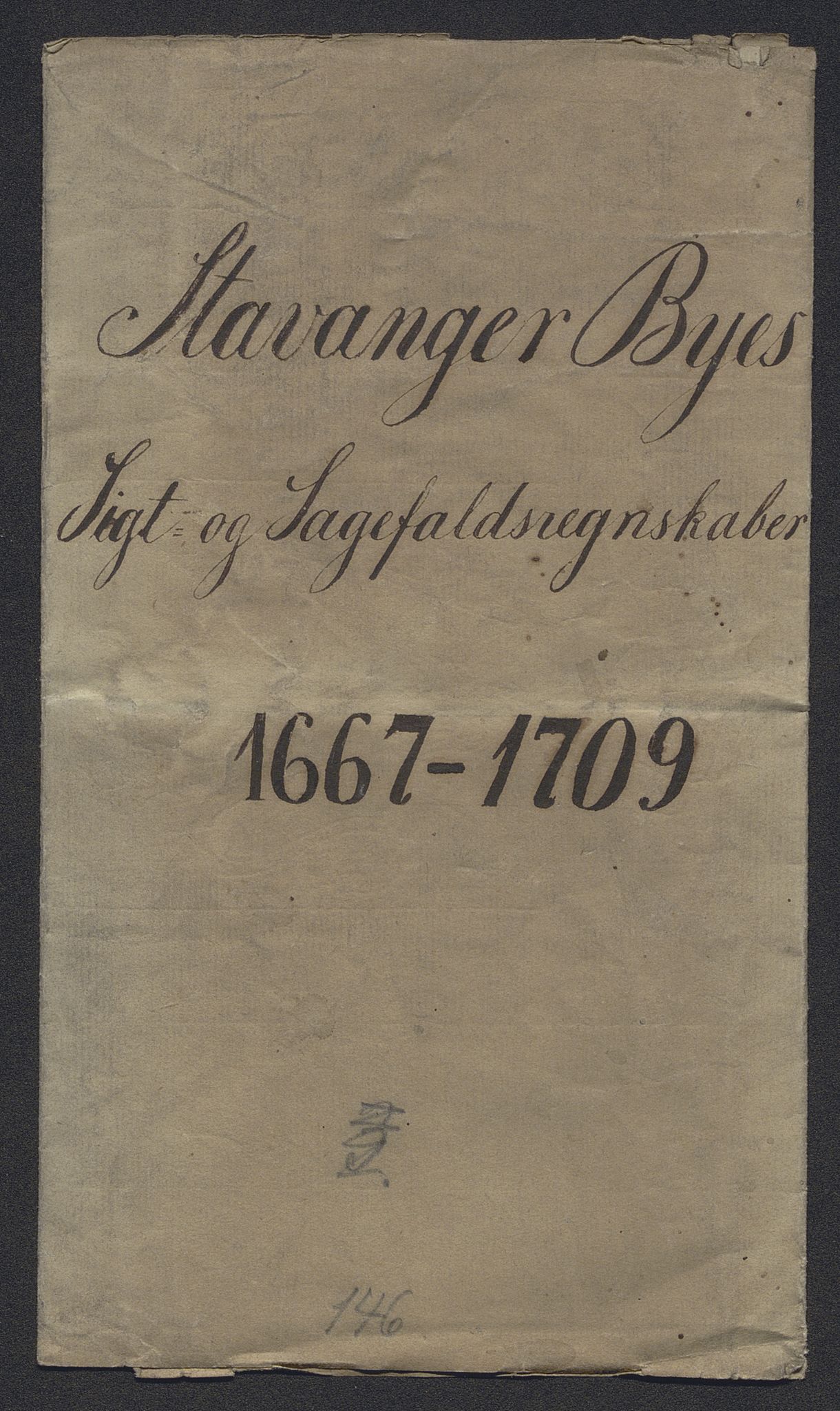 Rentekammeret inntil 1814, Reviderte regnskaper, Byregnskaper, AV/RA-EA-4066/R/Ro/L0316: [O14] Sikt og sakefall, 1662-1693, s. 106