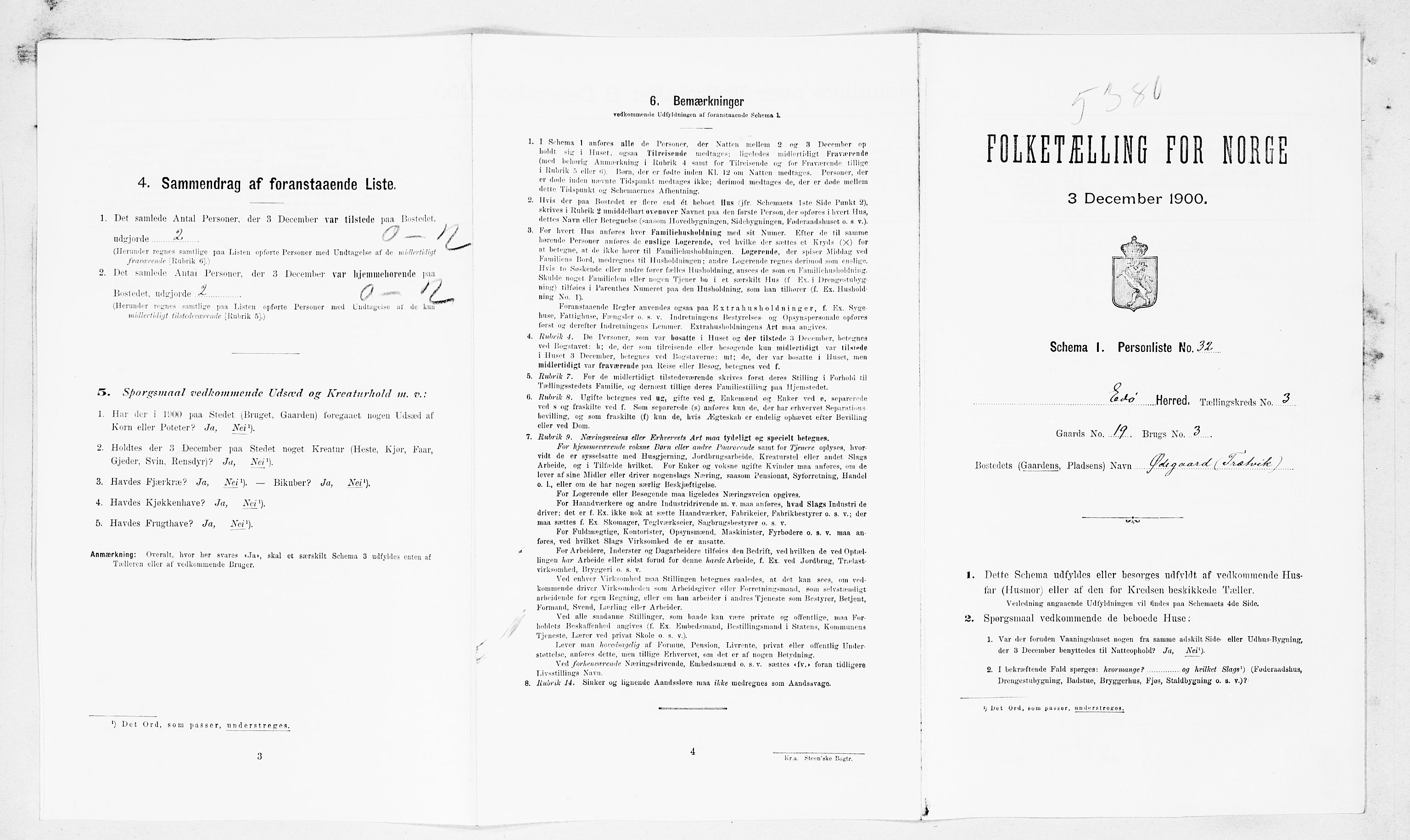 SAT, Folketelling 1900 for 1573 Edøy herred, 1900, s. 260