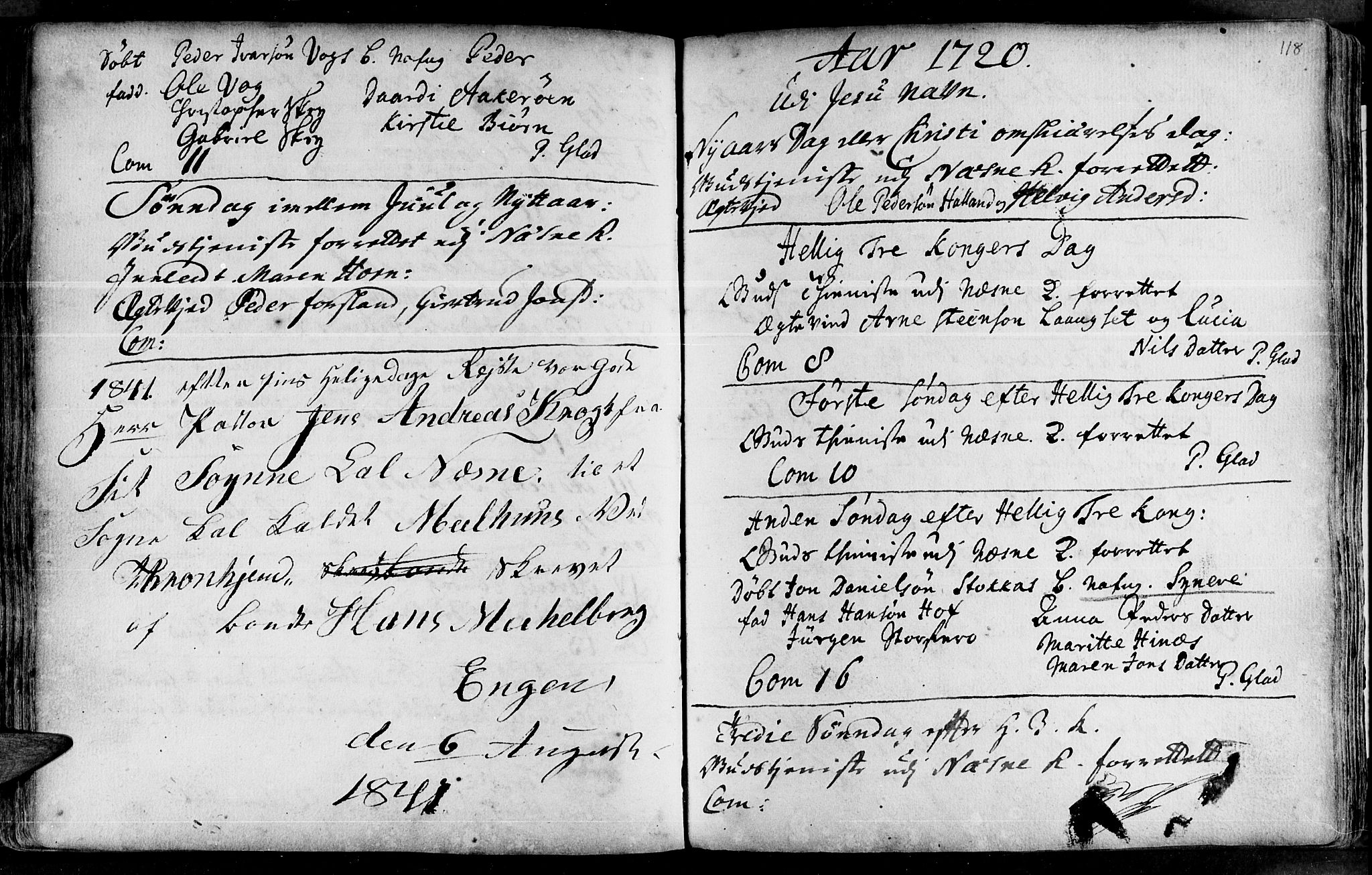 Ministerialprotokoller, klokkerbøker og fødselsregistre - Nordland, AV/SAT-A-1459/838/L0542: Ministerialbok nr. 838A01, 1704-1737, s. 118