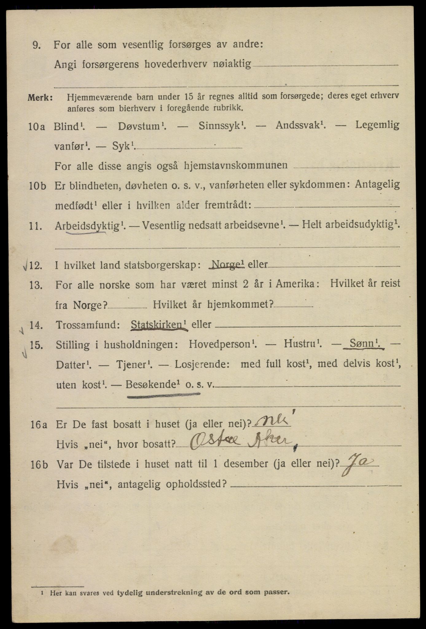 SAO, Folketelling 1920 for 0301 Kristiania kjøpstad, 1920, s. 631878