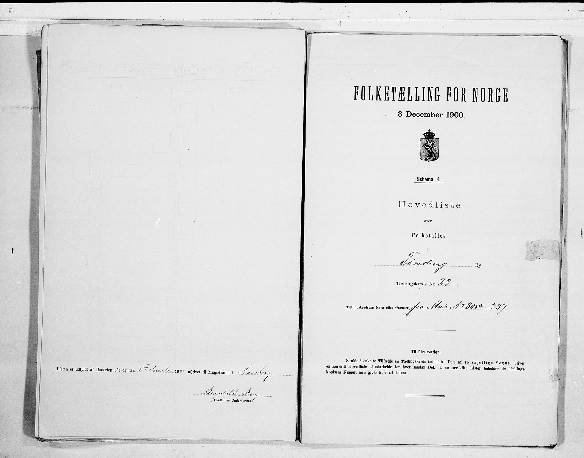 RA, Folketelling 1900 for 0705 Tønsberg kjøpstad, 1900, s. 48