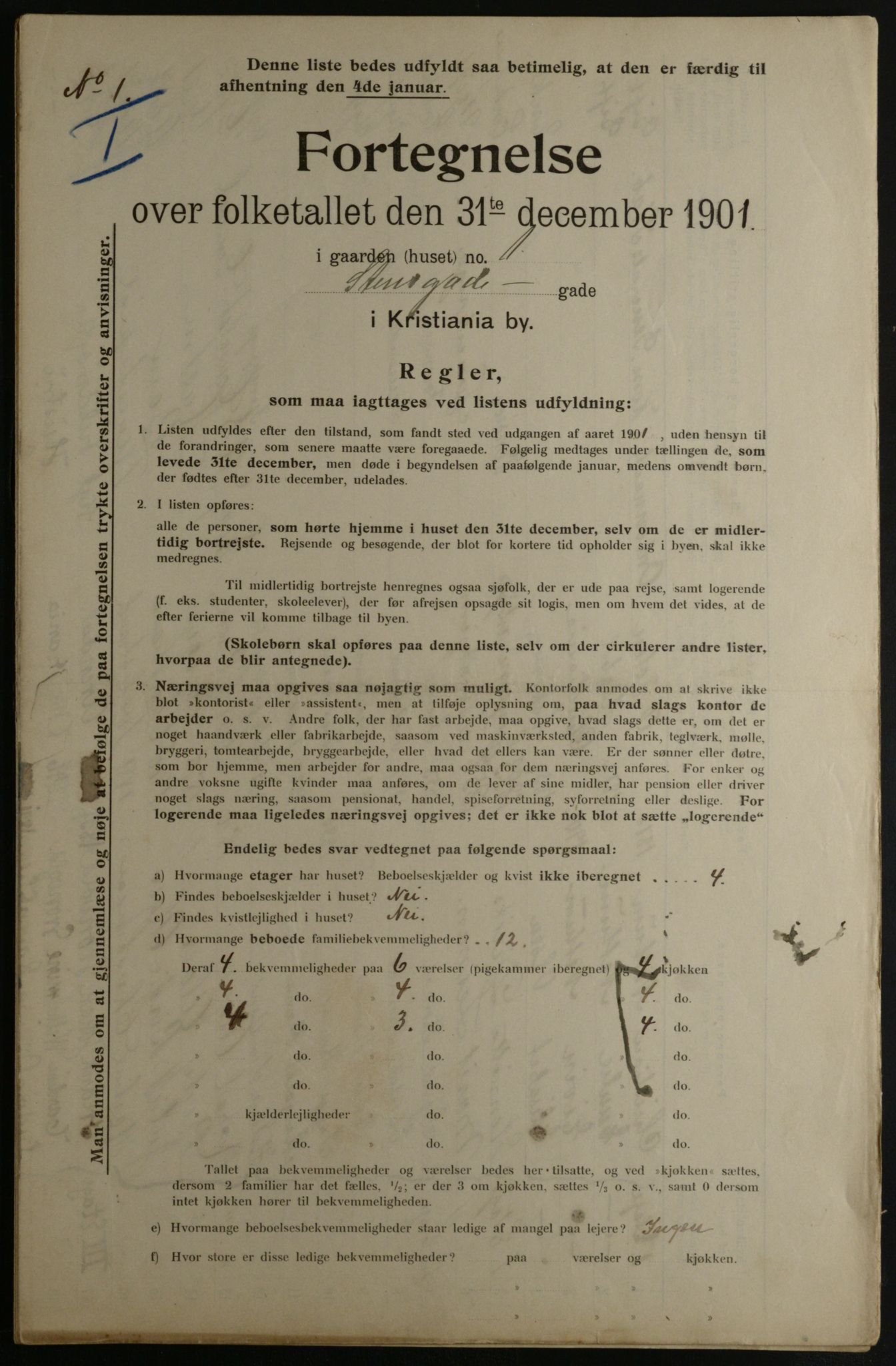 OBA, Kommunal folketelling 31.12.1901 for Kristiania kjøpstad, 1901, s. 15617