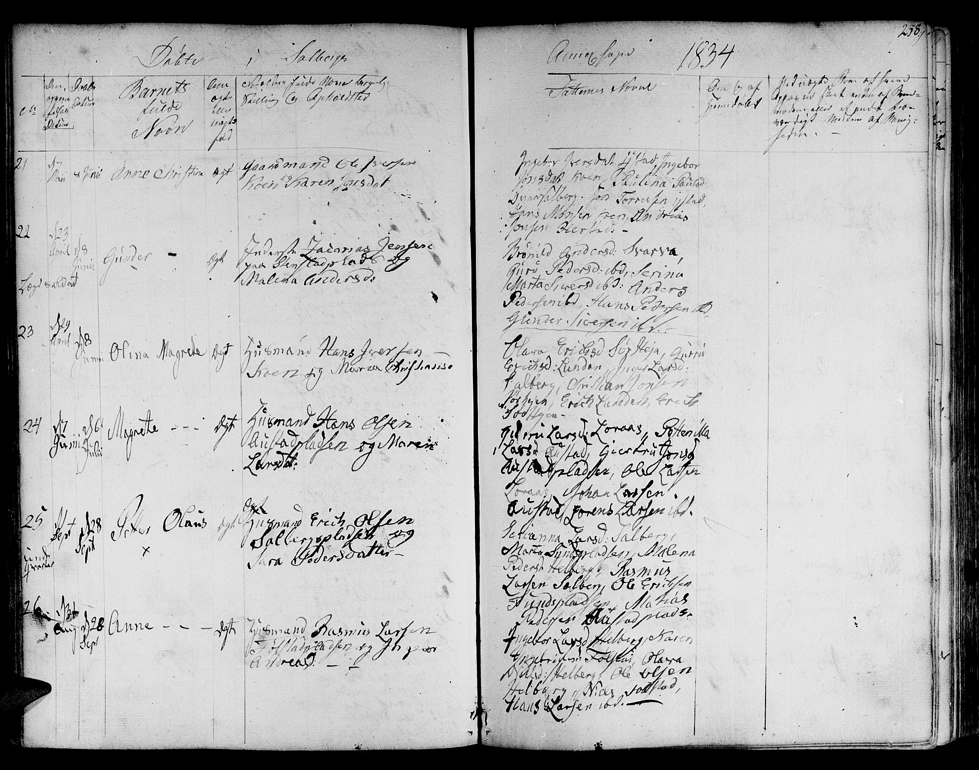 Ministerialprotokoller, klokkerbøker og fødselsregistre - Nord-Trøndelag, SAT/A-1458/730/L0277: Ministerialbok nr. 730A06 /2, 1831-1839, s. 258