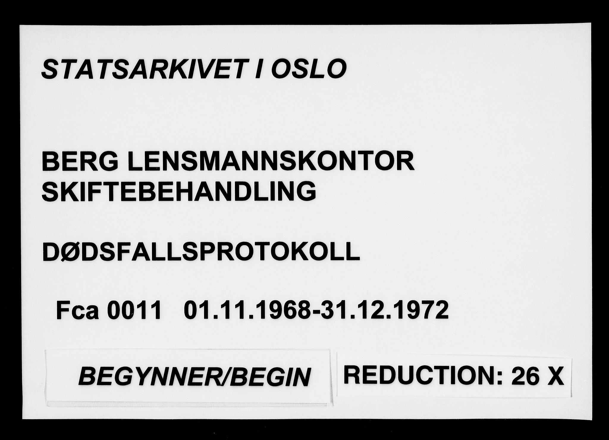 Berg lensmannskontor, SAO/A-10263/H/Ha/Haa/L0011: Dødsfallsprotokoll, 1968-1972