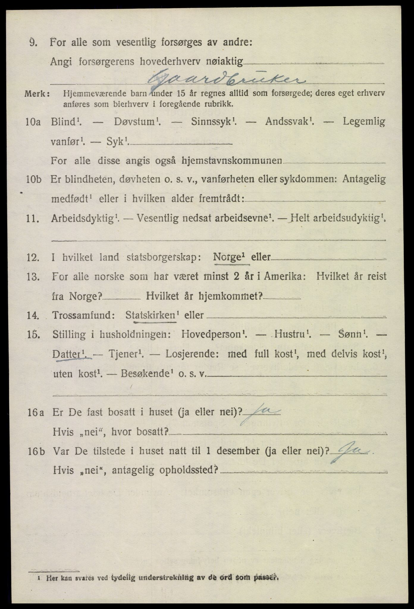 SAK, Folketelling 1920 for 0932 Mykland herred, 1920, s. 709