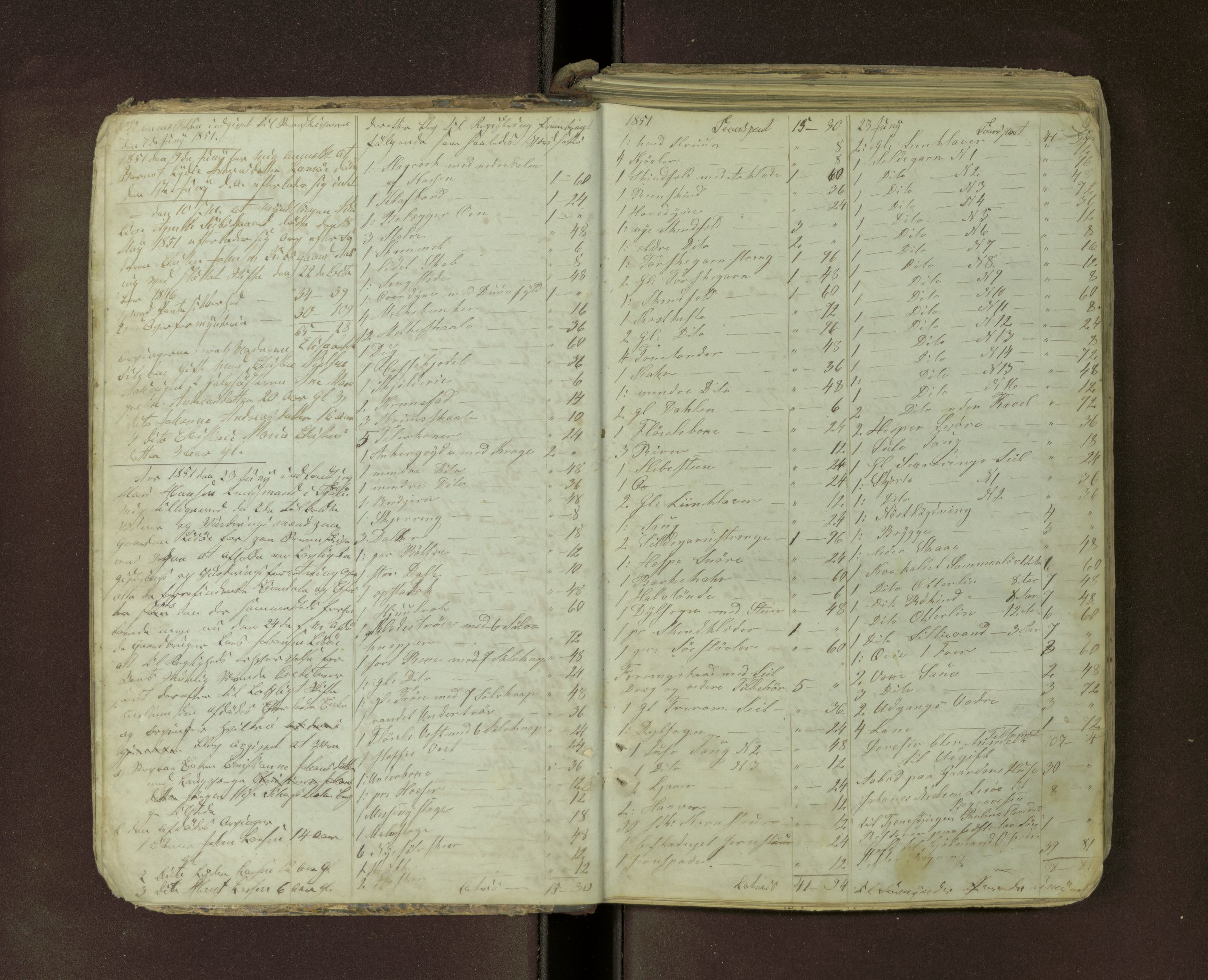 Tjøtta lensmannskontor, AV/SAT-A-5712/1/02/L0002: 2.02.01 - Registreringsprotokoll, merk. dødsanmeldelse, 1845-1873
