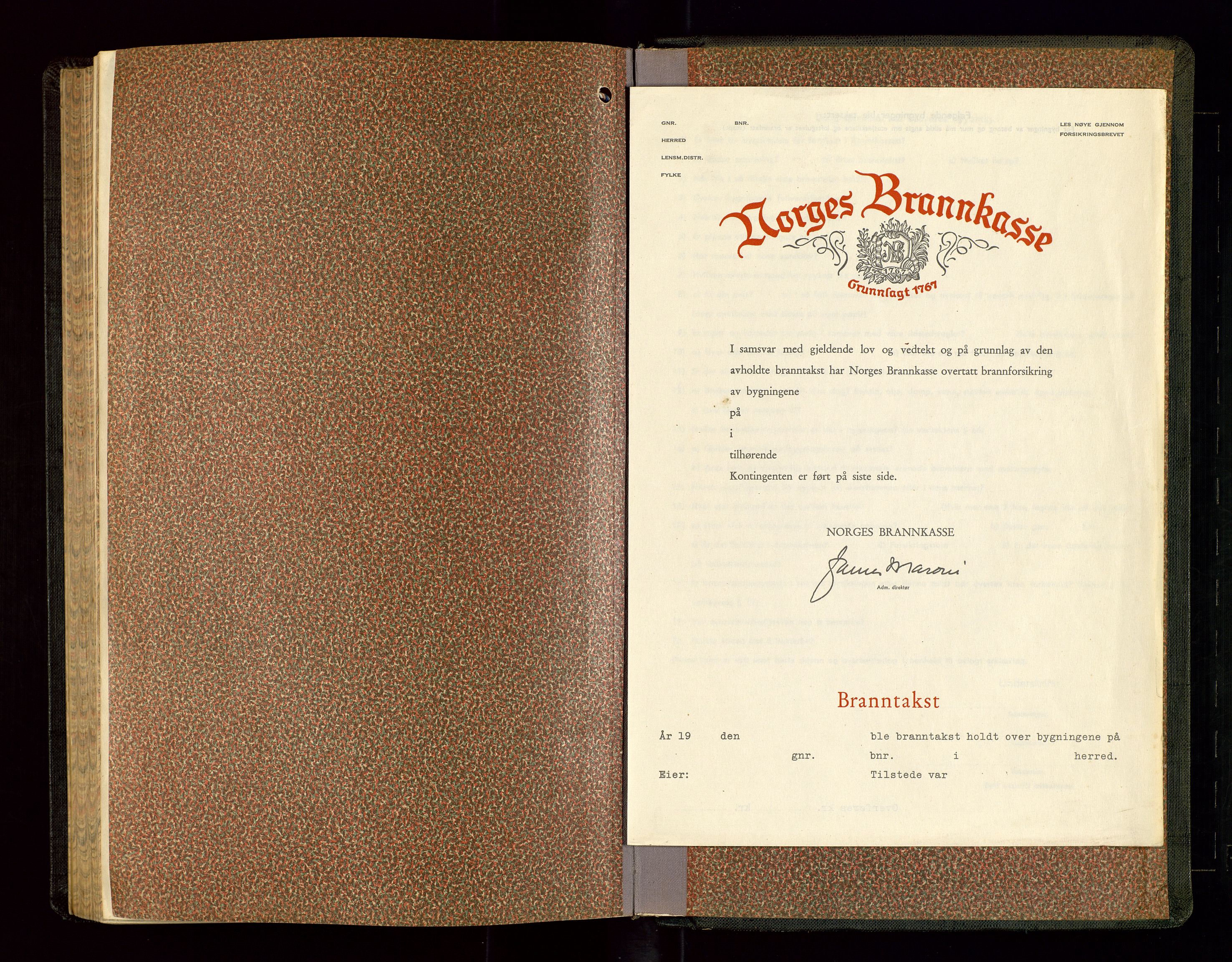 Sokndal lensmannskontor, SAST/A-100417/Goa/L0005: "Brandtakstprotokol", 1952-1955