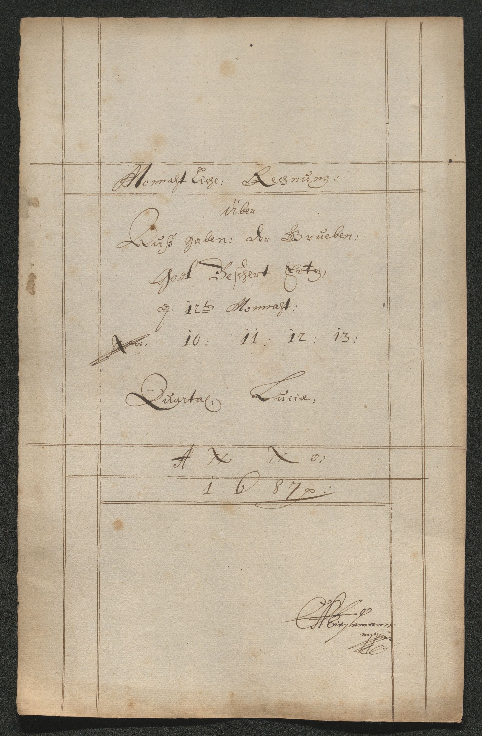 Kongsberg Sølvverk 1623-1816, AV/SAKO-EA-3135/001/D/Dc/Dcd/L0065: Utgiftsregnskap for gruver m.m. , 1687, s. 322