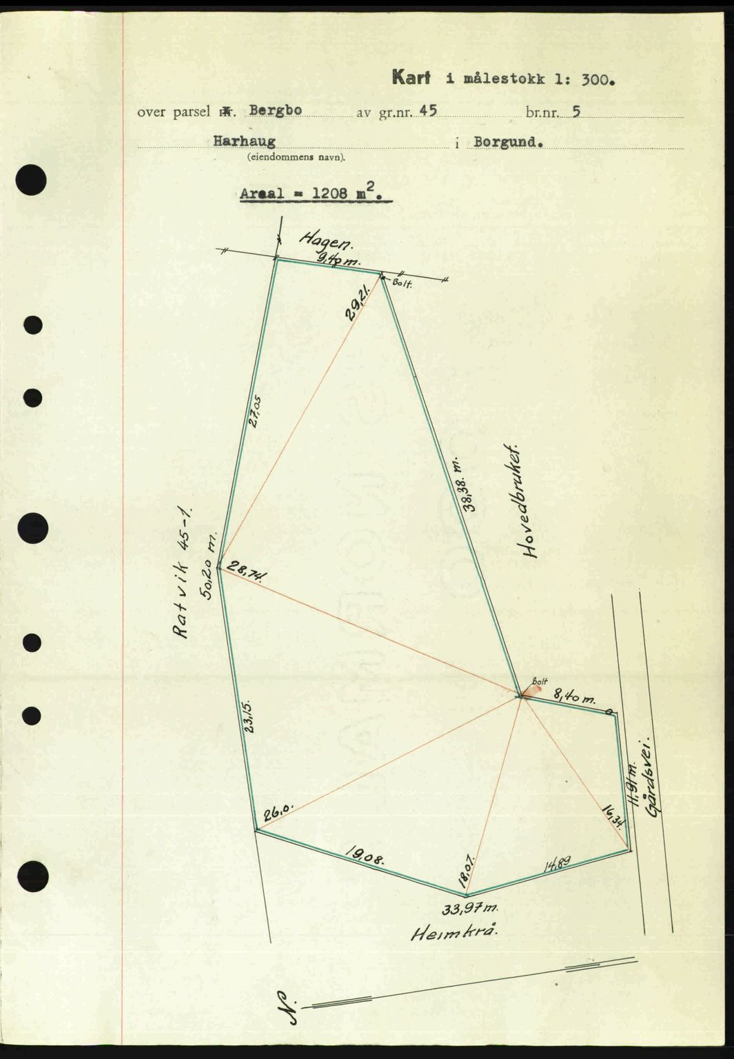 Nordre Sunnmøre sorenskriveri, AV/SAT-A-0006/1/2/2C/2Ca: Pantebok nr. A25, 1947-1947, Dagboknr: 1257/1947