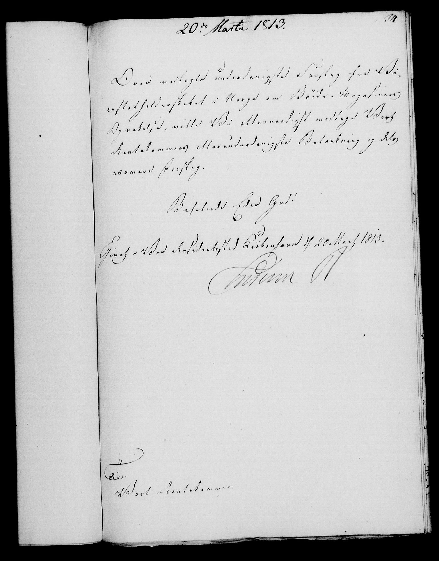 Rentekammeret, Kammerkanselliet, RA/EA-3111/G/Gf/Gfa/L0095: Norsk relasjons- og resolusjonsprotokoll (merket RK 52.95), 1813-1814, s. 142