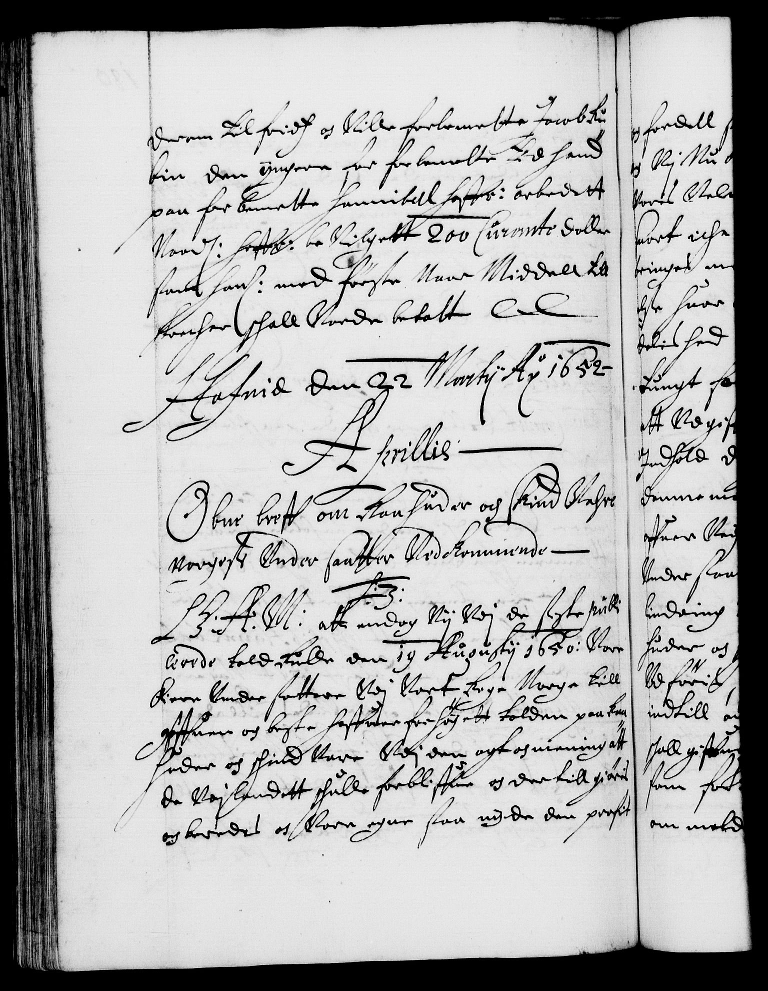 Danske Kanselli 1572-1799, RA/EA-3023/F/Fc/Fca/Fcaa/L0008: Norske registre (mikrofilm), 1651-1656, s. 180b