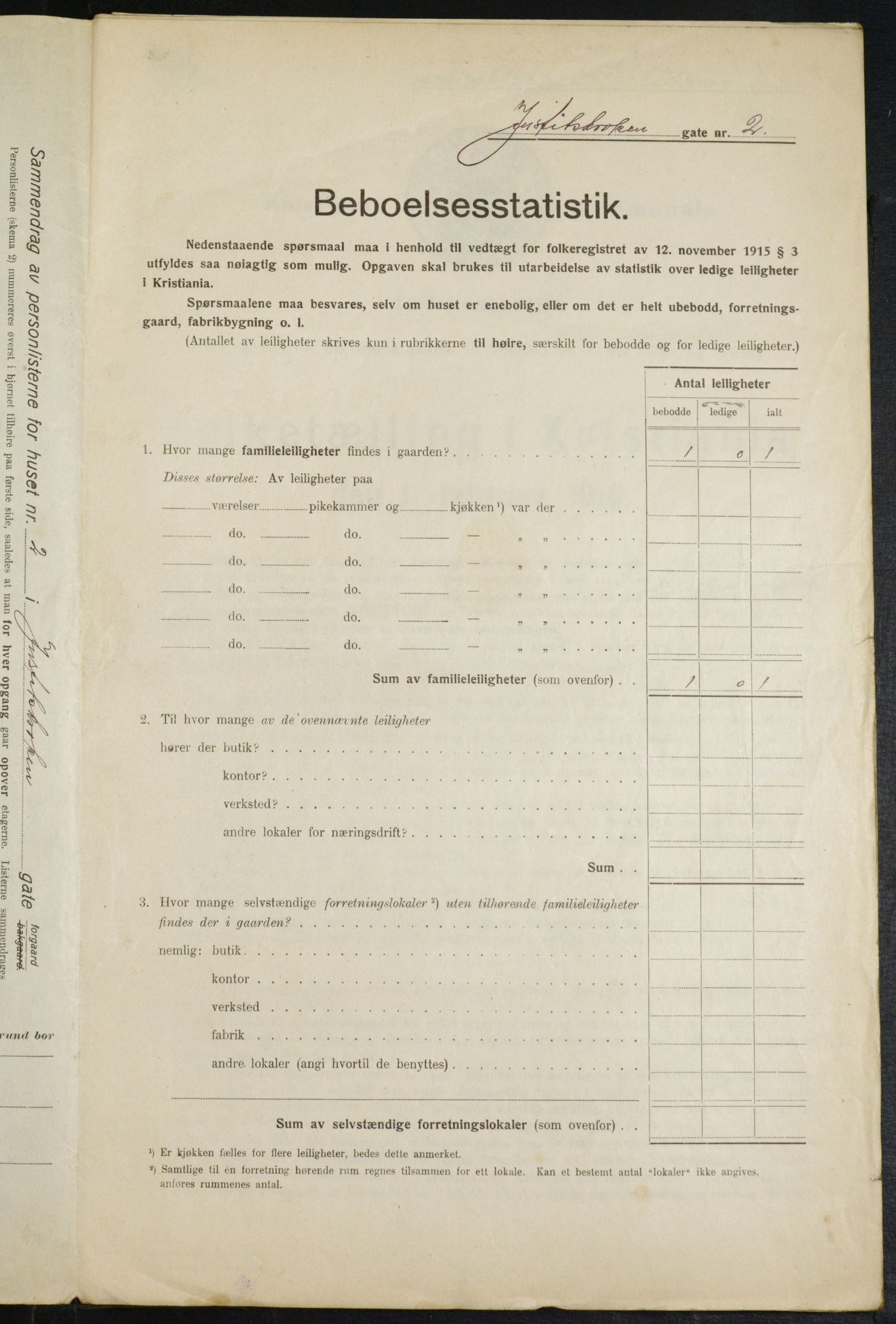 OBA, Kommunal folketelling 1.2.1916 for Kristiania, 1916, s. 48774