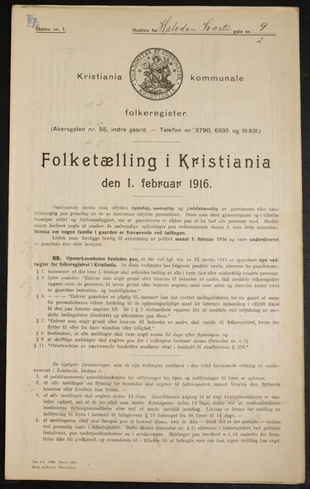 OBA, Kommunal folketelling 1.2.1916 for Kristiania, 1916, s. 34710