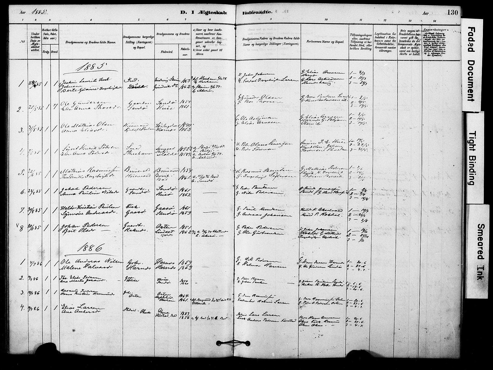 Ministerialprotokoller, klokkerbøker og fødselsregistre - Møre og Romsdal, AV/SAT-A-1454/561/L0729: Ministerialbok nr. 561A03, 1878-1900, s. 130