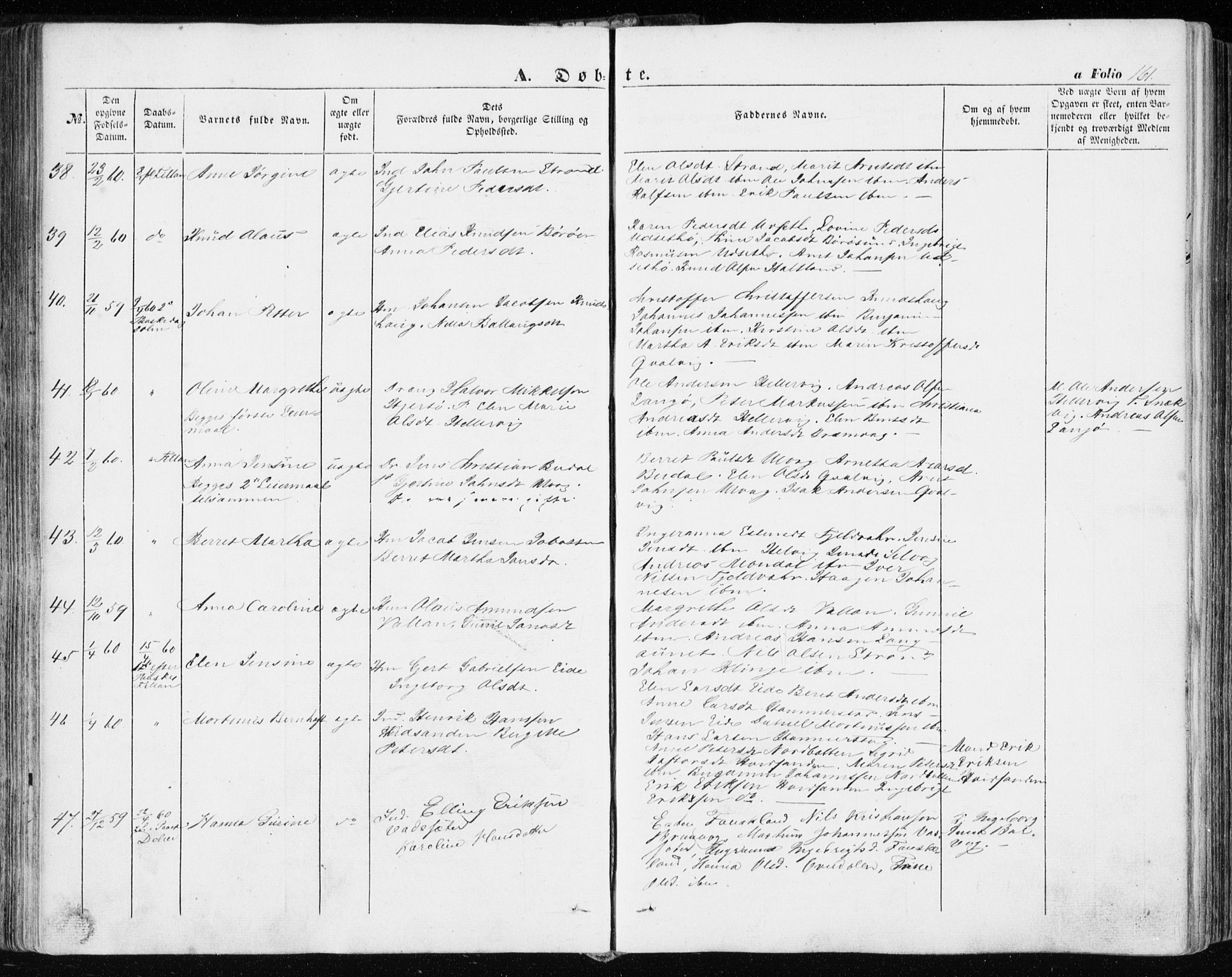 Ministerialprotokoller, klokkerbøker og fødselsregistre - Sør-Trøndelag, SAT/A-1456/634/L0530: Ministerialbok nr. 634A06, 1852-1860, s. 161