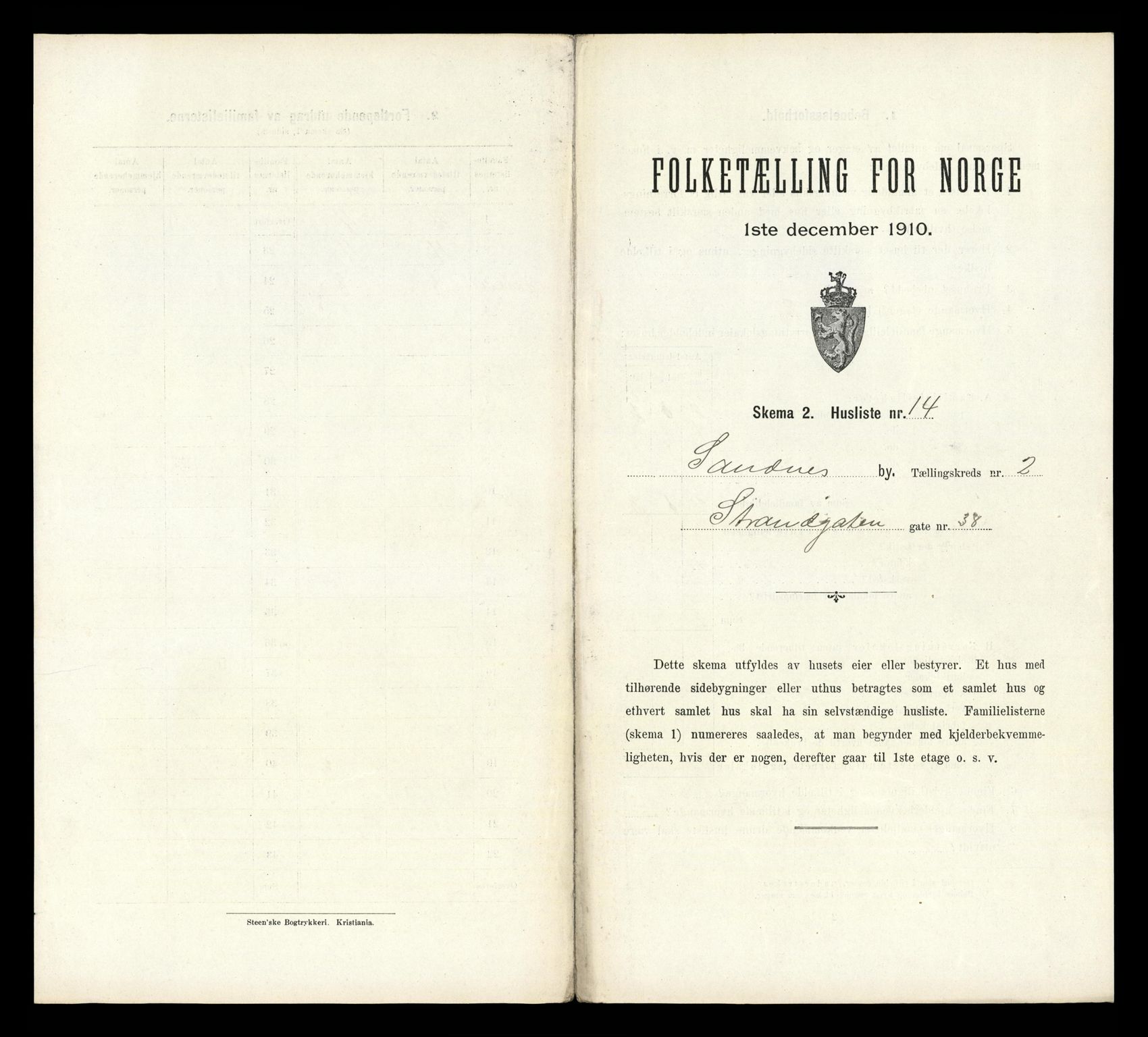 RA, Folketelling 1910 for 1102 Sandnes ladested, 1910, s. 300