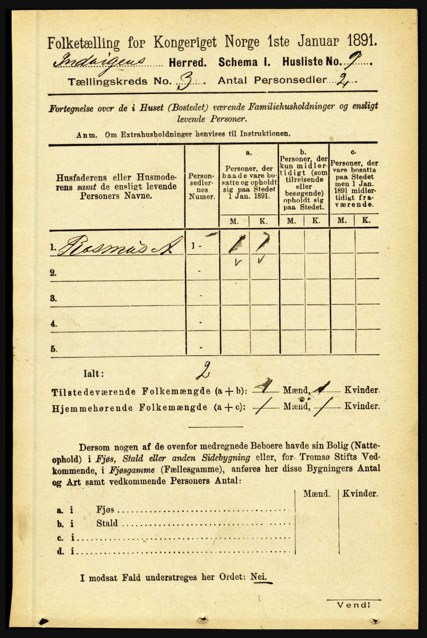 RA, Folketelling 1891 for 1447 Innvik herred, 1891, s. 982