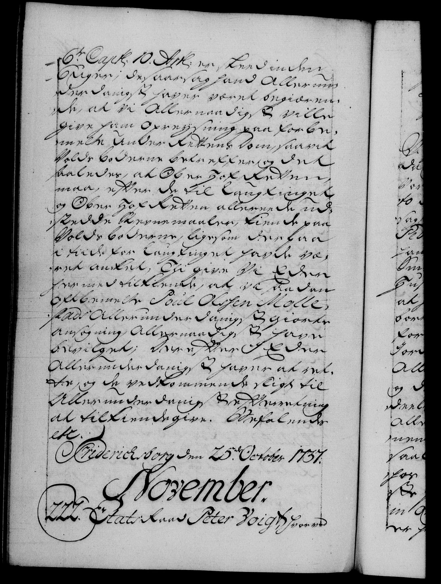 Danske Kanselli 1572-1799, AV/RA-EA-3023/F/Fc/Fca/Fcab/L0027: Norske tegnelser, 1736-1737, s. 526b