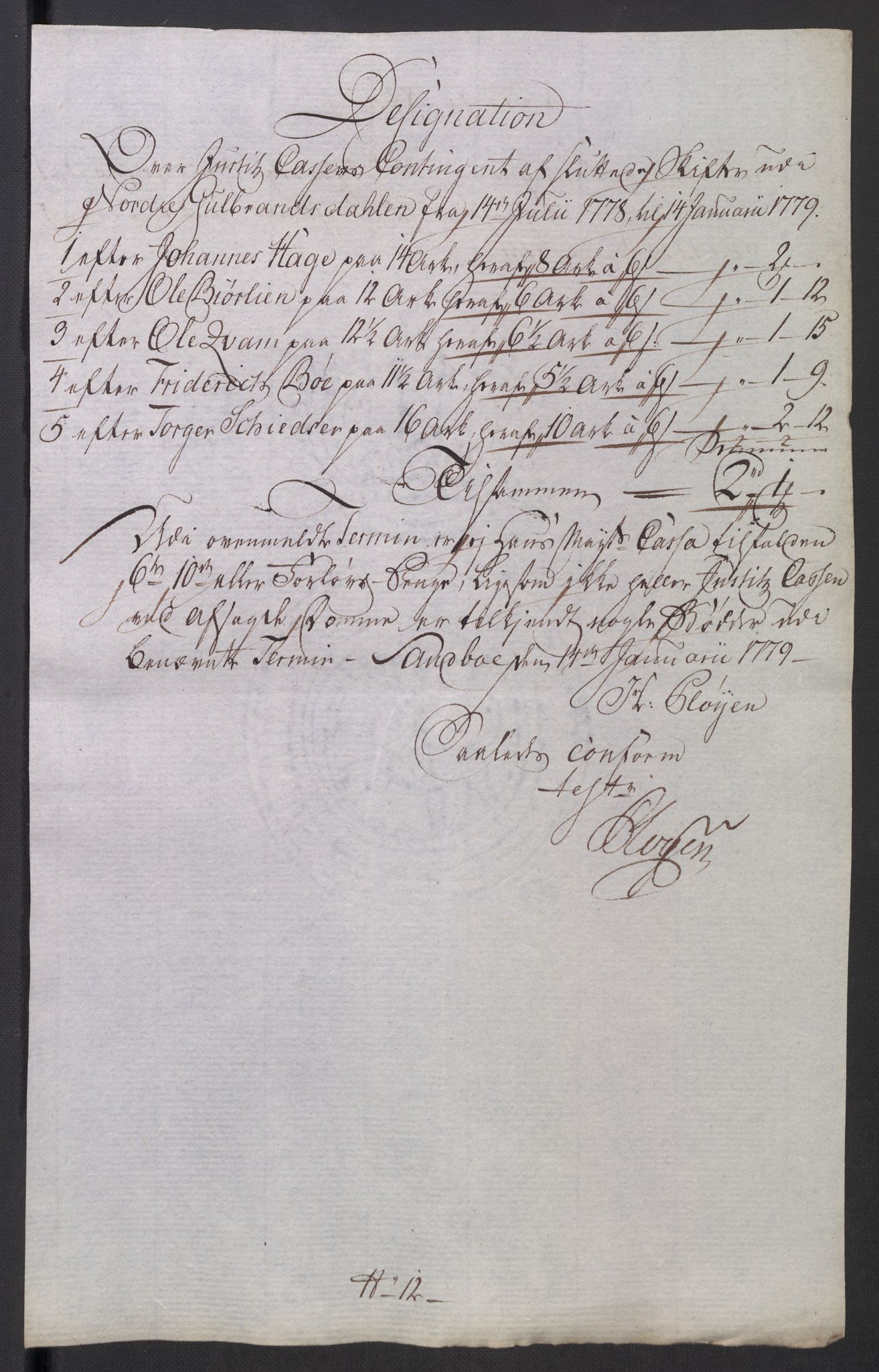 Rentekammeret inntil 1814, Reviderte regnskaper, Mindre regnskaper, AV/RA-EA-4068/Rb/L0014: Opplands amt, 1771-1779, s. 950