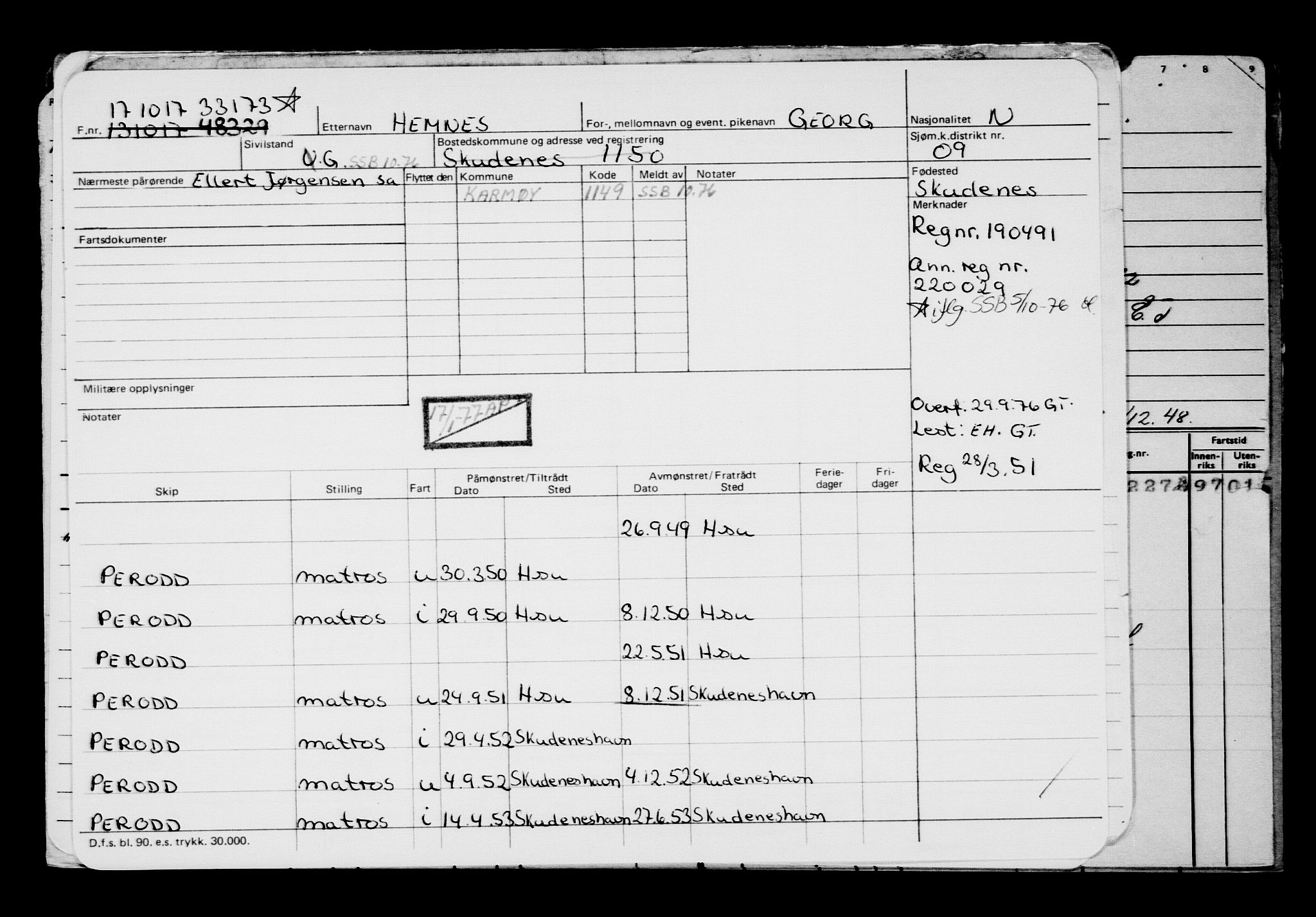 Direktoratet for sjømenn, AV/RA-S-3545/G/Gb/L0152: Hovedkort, 1917, s. 567