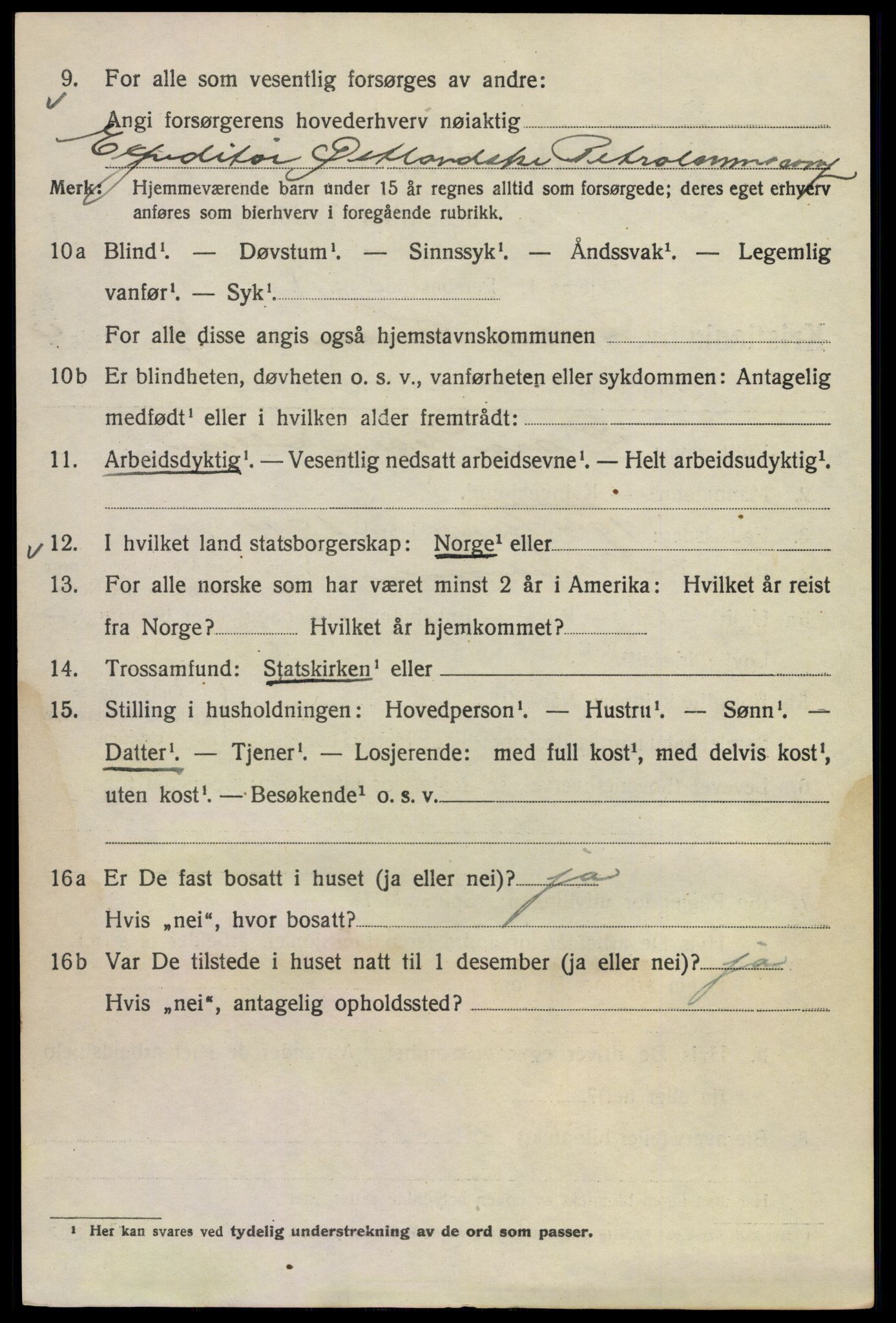 SAO, Folketelling 1920 for 0301 Kristiania kjøpstad, 1920, s. 645556