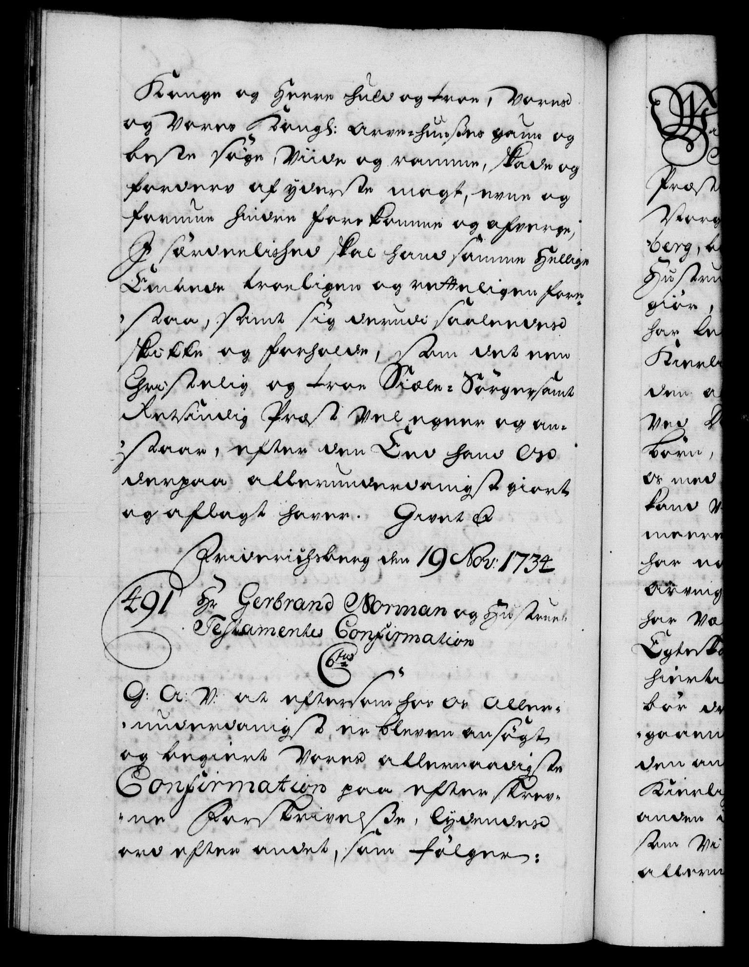 Danske Kanselli 1572-1799, AV/RA-EA-3023/F/Fc/Fca/Fcaa/L0028: Norske registre, 1733-1734, s. 670b