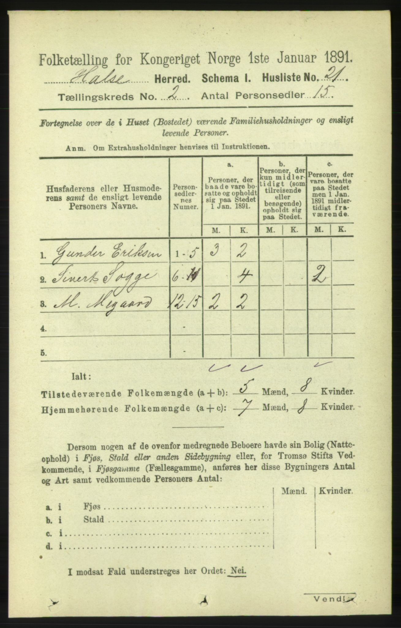 RA, Folketelling 1891 for 1571 Halsa herred, 1891, s. 235