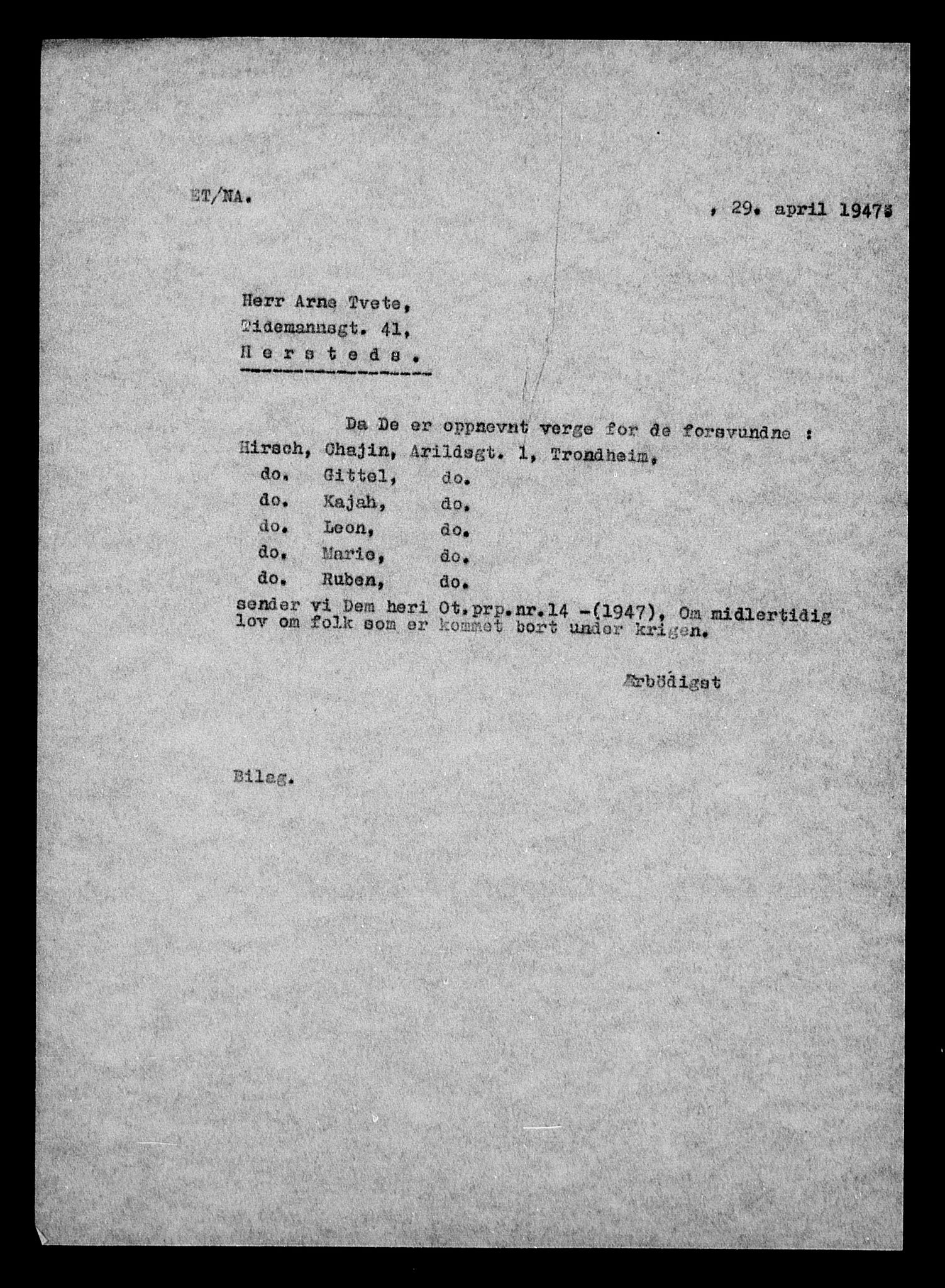 Justisdepartementet, Tilbakeføringskontoret for inndratte formuer, AV/RA-S-1564/H/Hc/Hca/L0896: --, 1945-1947, s. 297