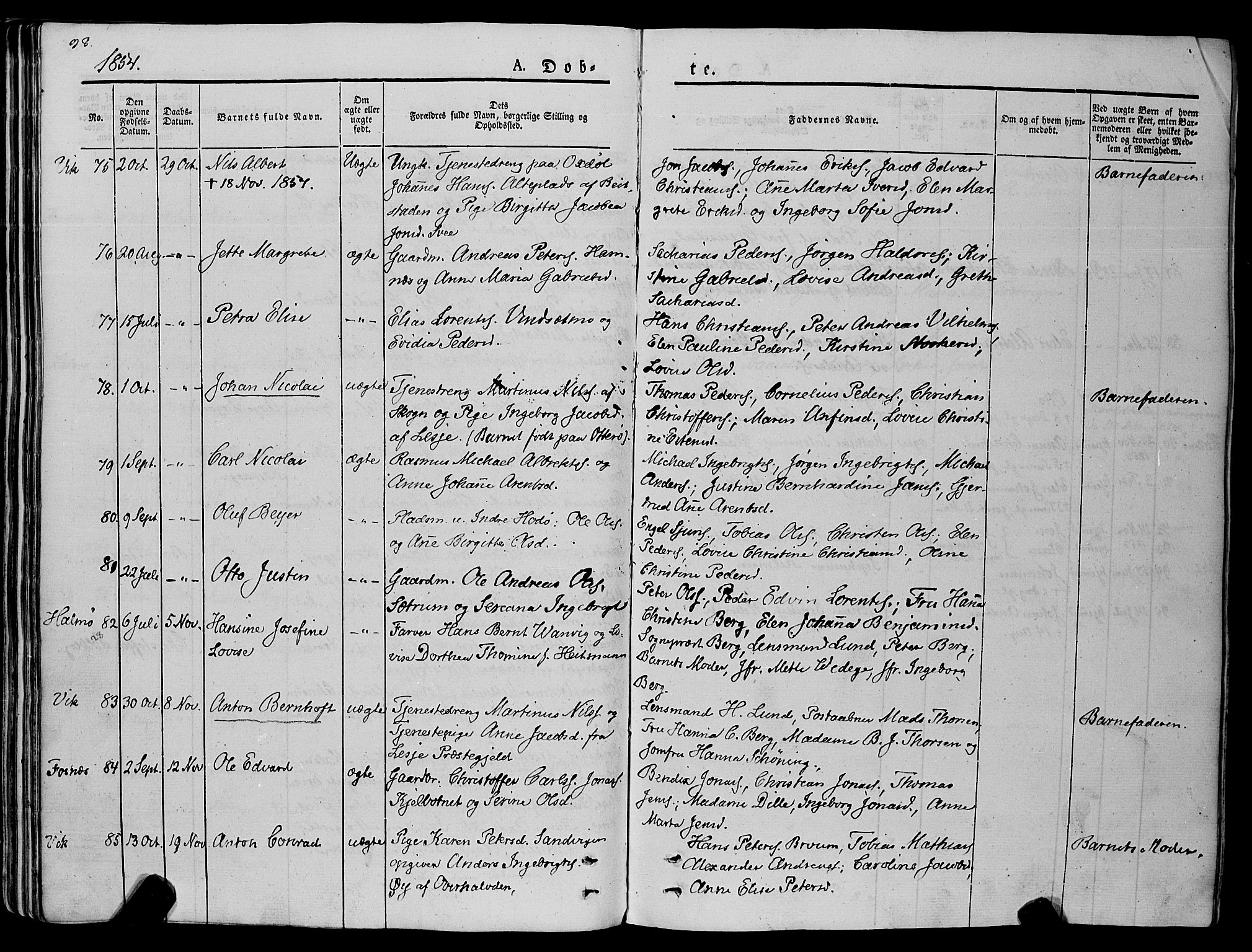Ministerialprotokoller, klokkerbøker og fødselsregistre - Nord-Trøndelag, SAT/A-1458/773/L0614: Ministerialbok nr. 773A05, 1831-1856, s. 98
