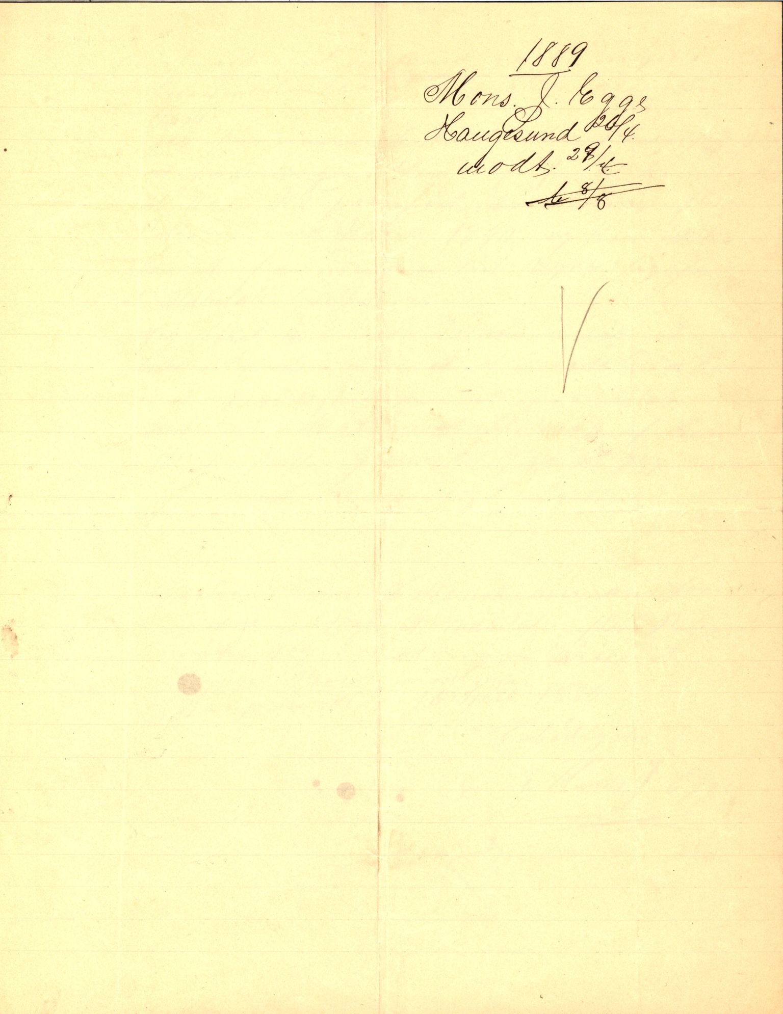 Pa 63 - Østlandske skibsassuranceforening, VEMU/A-1079/G/Ga/L0022/0008: Havaridokumenter / Magna av Haugesund, Marie, Mars, Mary, Mizpa, 1888, s. 30