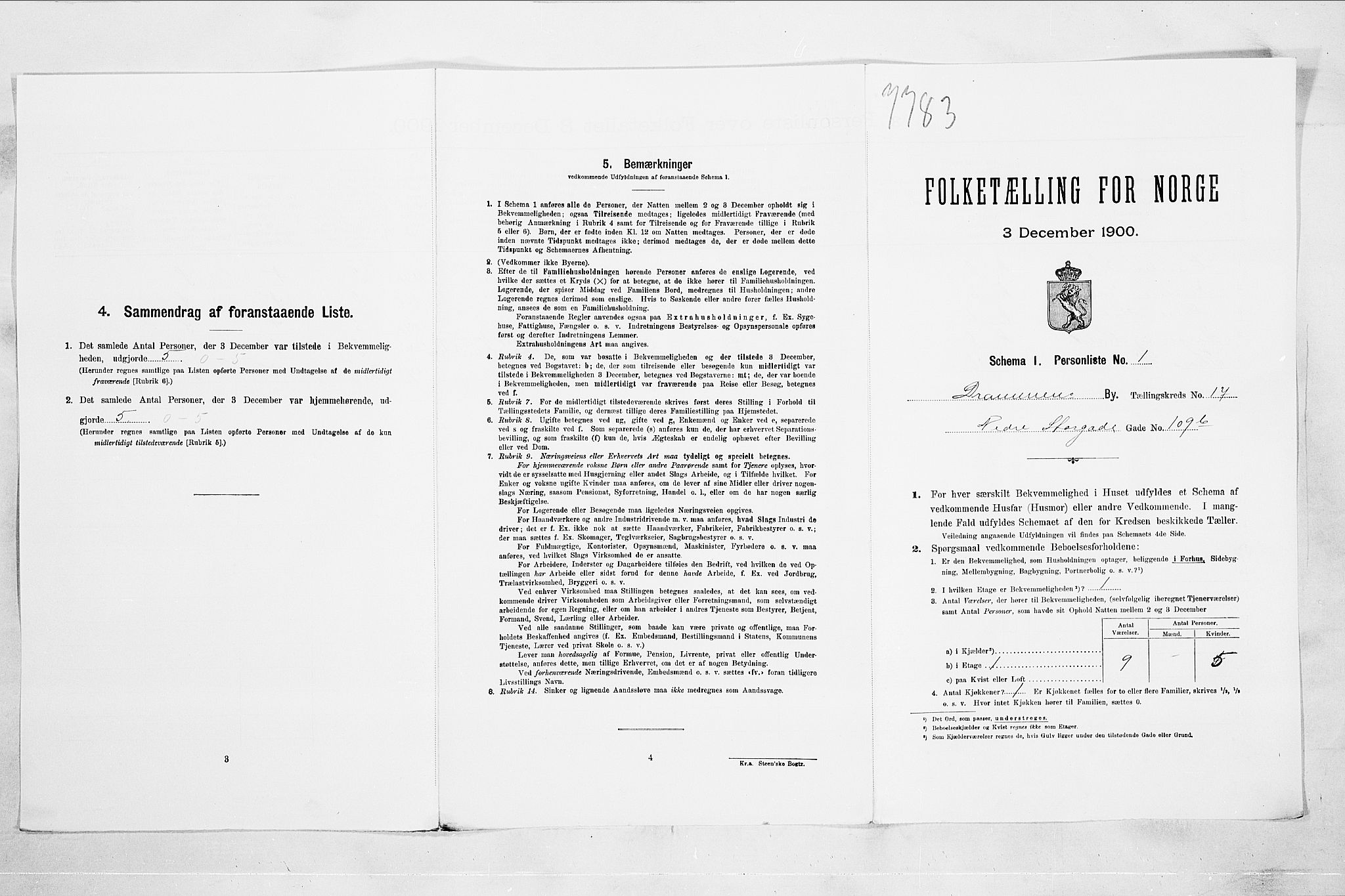 RA, Folketelling 1900 for 0602 Drammen kjøpstad, 1900, s. 3116