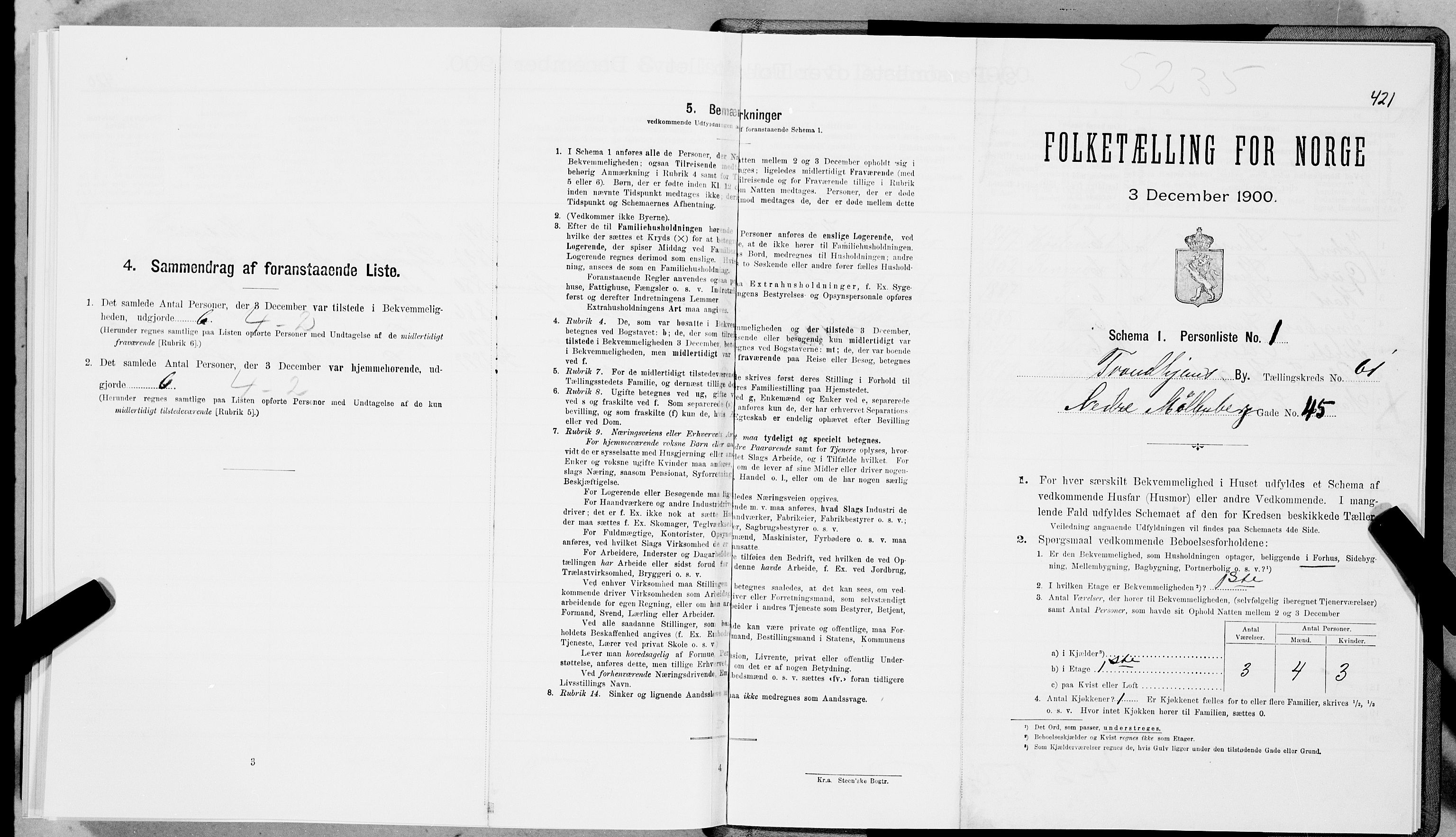 SAT, Folketelling 1900 for 1601 Trondheim kjøpstad, 1900, s. 10691
