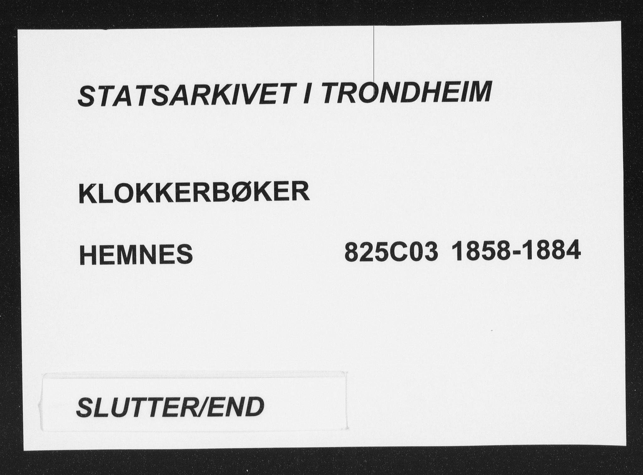 Ministerialprotokoller, klokkerbøker og fødselsregistre - Nordland, AV/SAT-A-1459/825/L0366: Klokkerbok nr. 825C03, 1858-1884