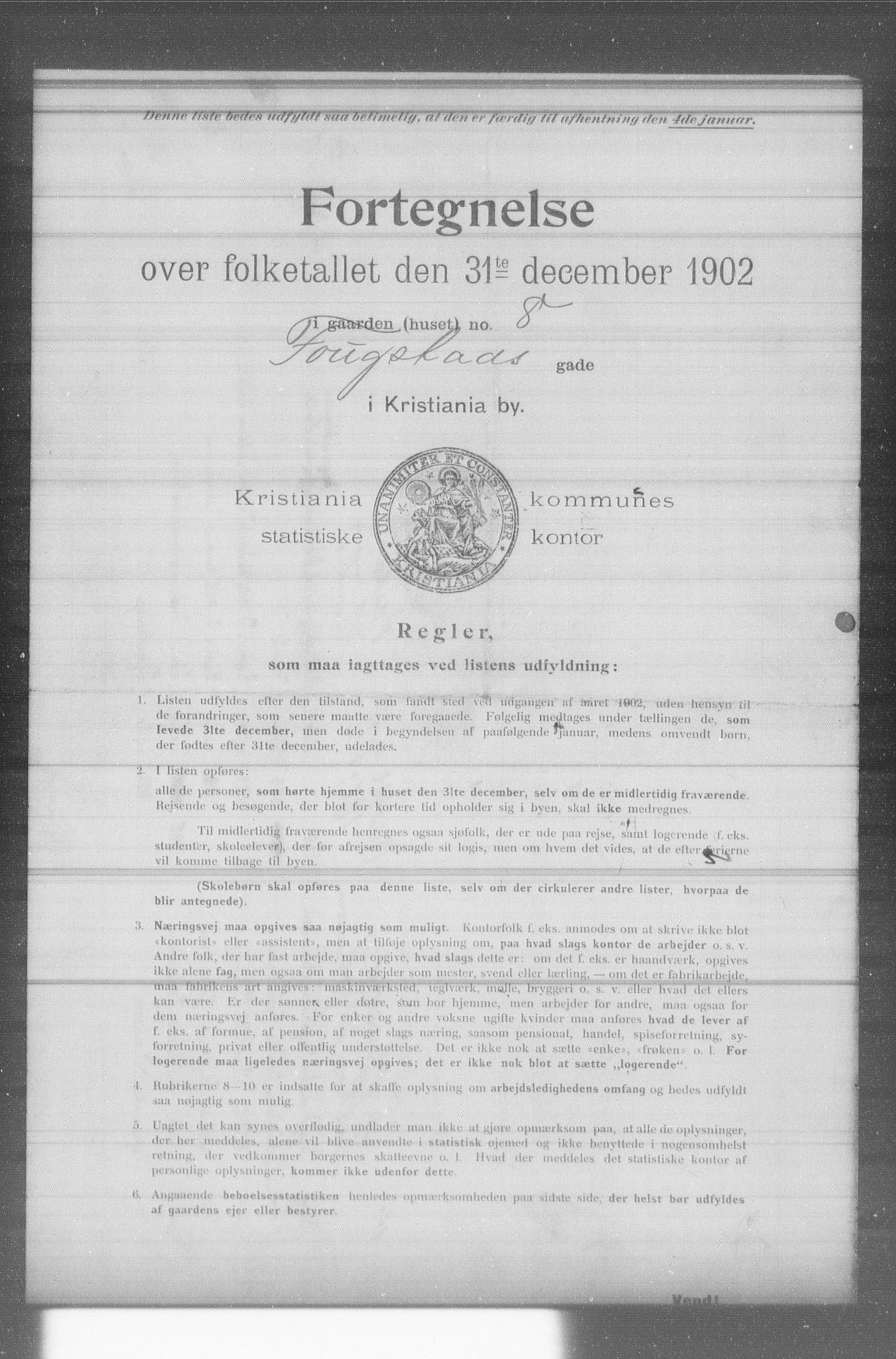 OBA, Kommunal folketelling 31.12.1902 for Kristiania kjøpstad, 1902, s. 4935