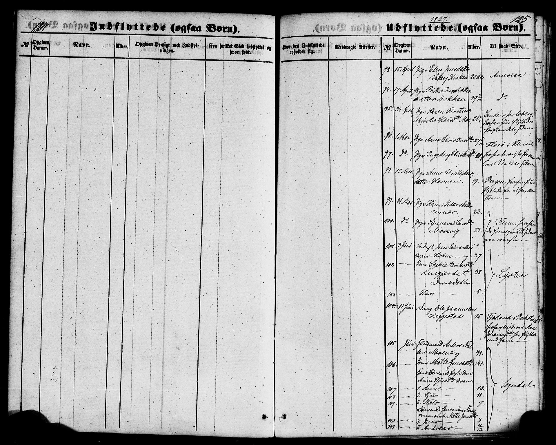 Hafslo sokneprestembete, AV/SAB-A-80301/H/Haa/Haaa/L0018: Ministerialbok nr. A 18, 1853-1886, s. 124-125