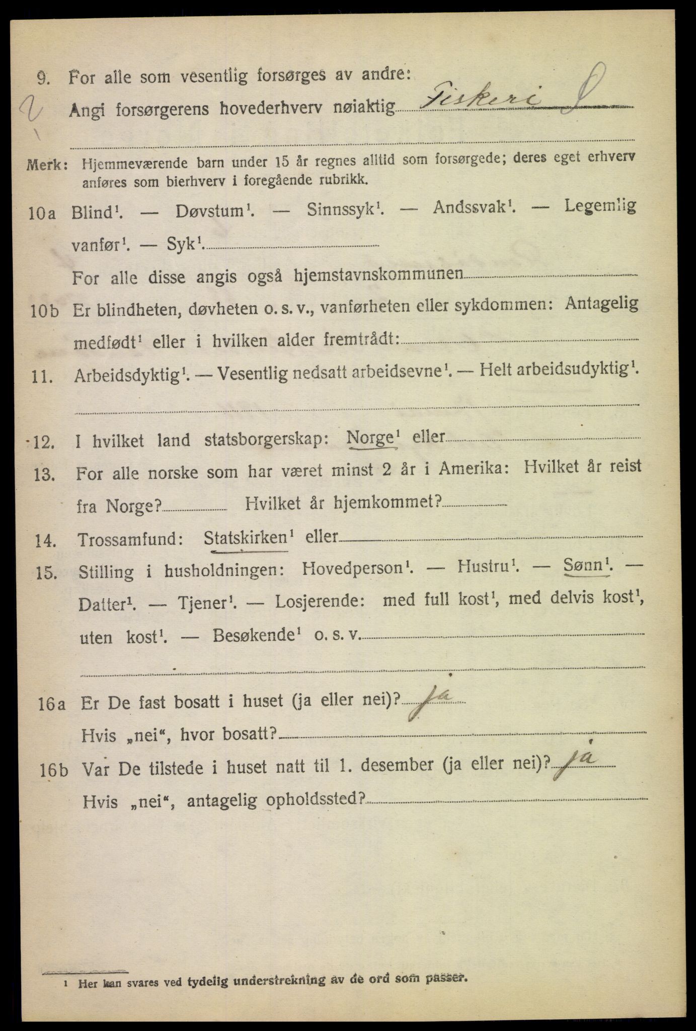 SAK, Folketelling 1920 for 1011 Randesund herred, 1920, s. 1807
