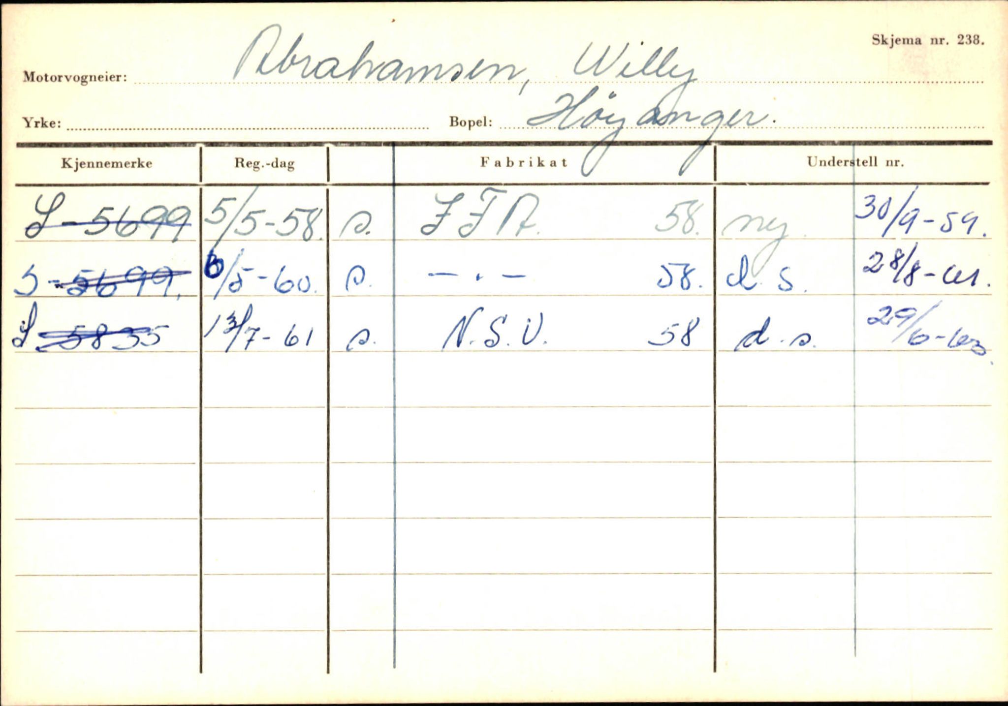 Statens vegvesen, Sogn og Fjordane vegkontor, AV/SAB-A-5301/4/F/L0130: Eigarregister Eid T-Å. Høyanger A-O, 1945-1975, s. 373