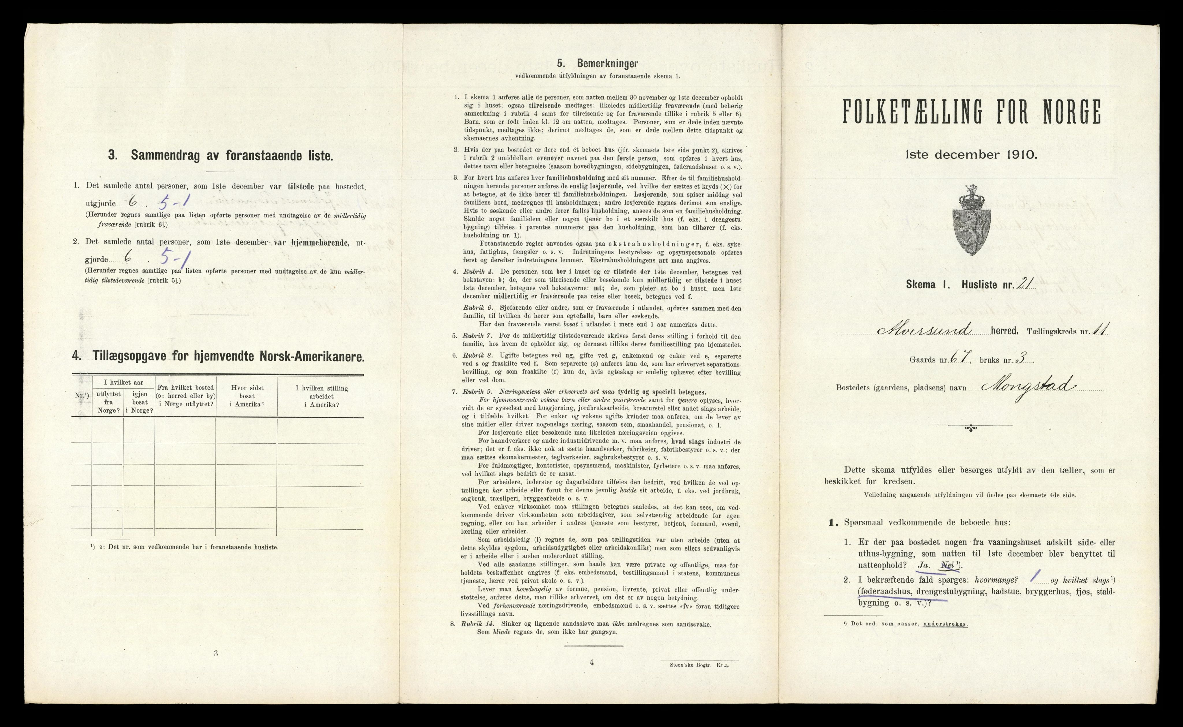 RA, Folketelling 1910 for 1257 Alversund herred, 1910, s. 866