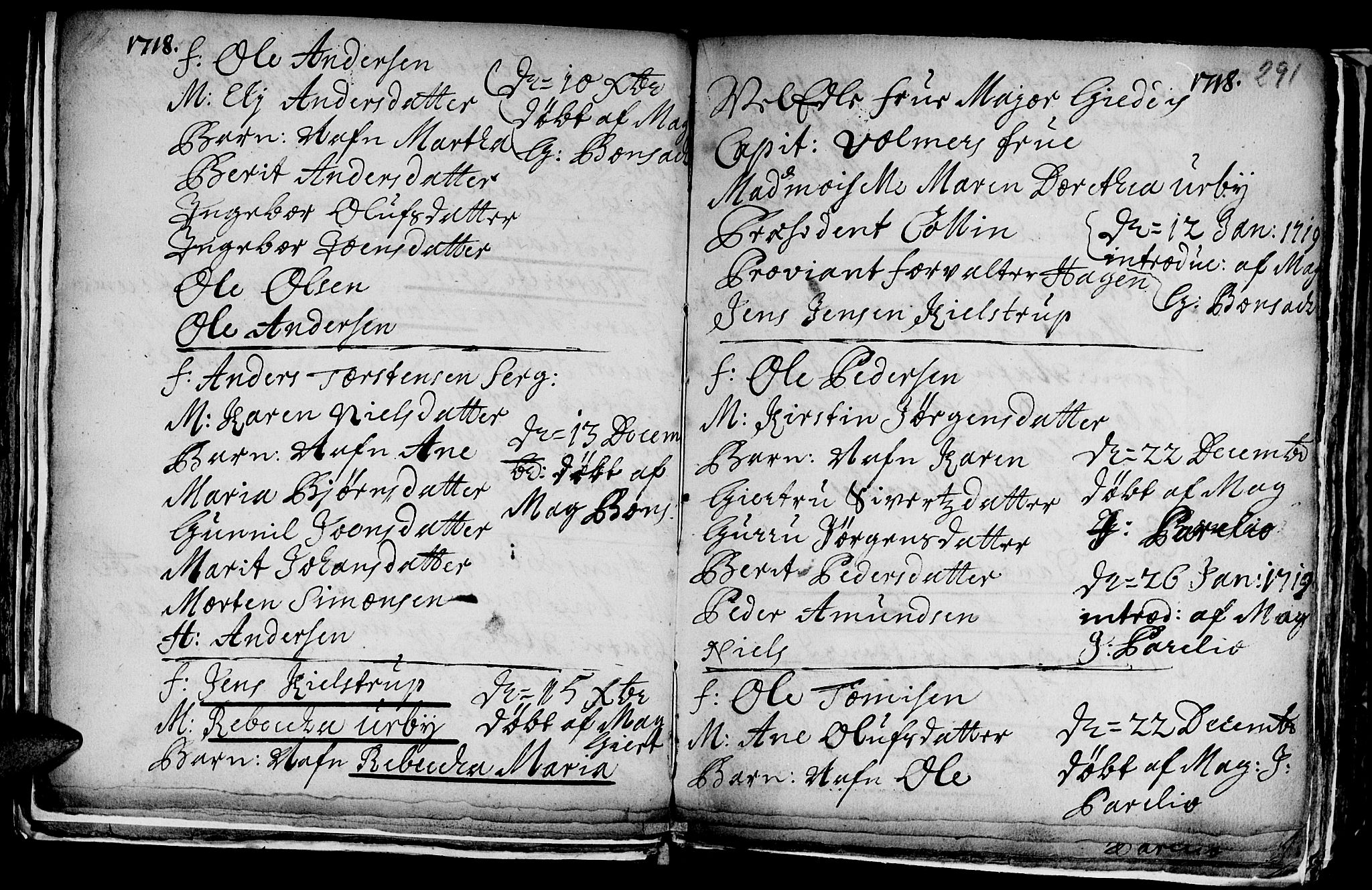 Ministerialprotokoller, klokkerbøker og fødselsregistre - Sør-Trøndelag, SAT/A-1456/601/L0035: Ministerialbok nr. 601A03, 1713-1728, s. 291