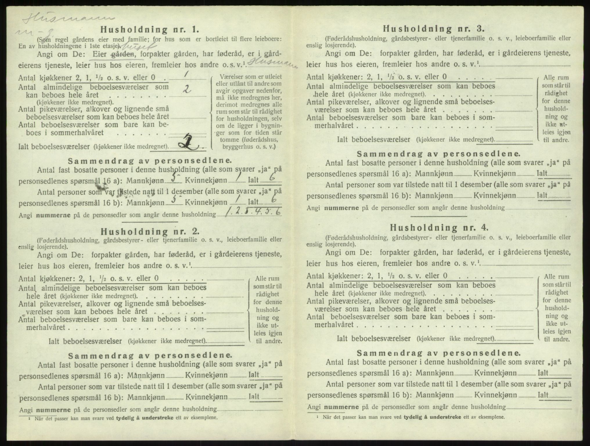 SAB, Folketelling 1920 for 1420 Sogndal herred, 1920, s. 1125