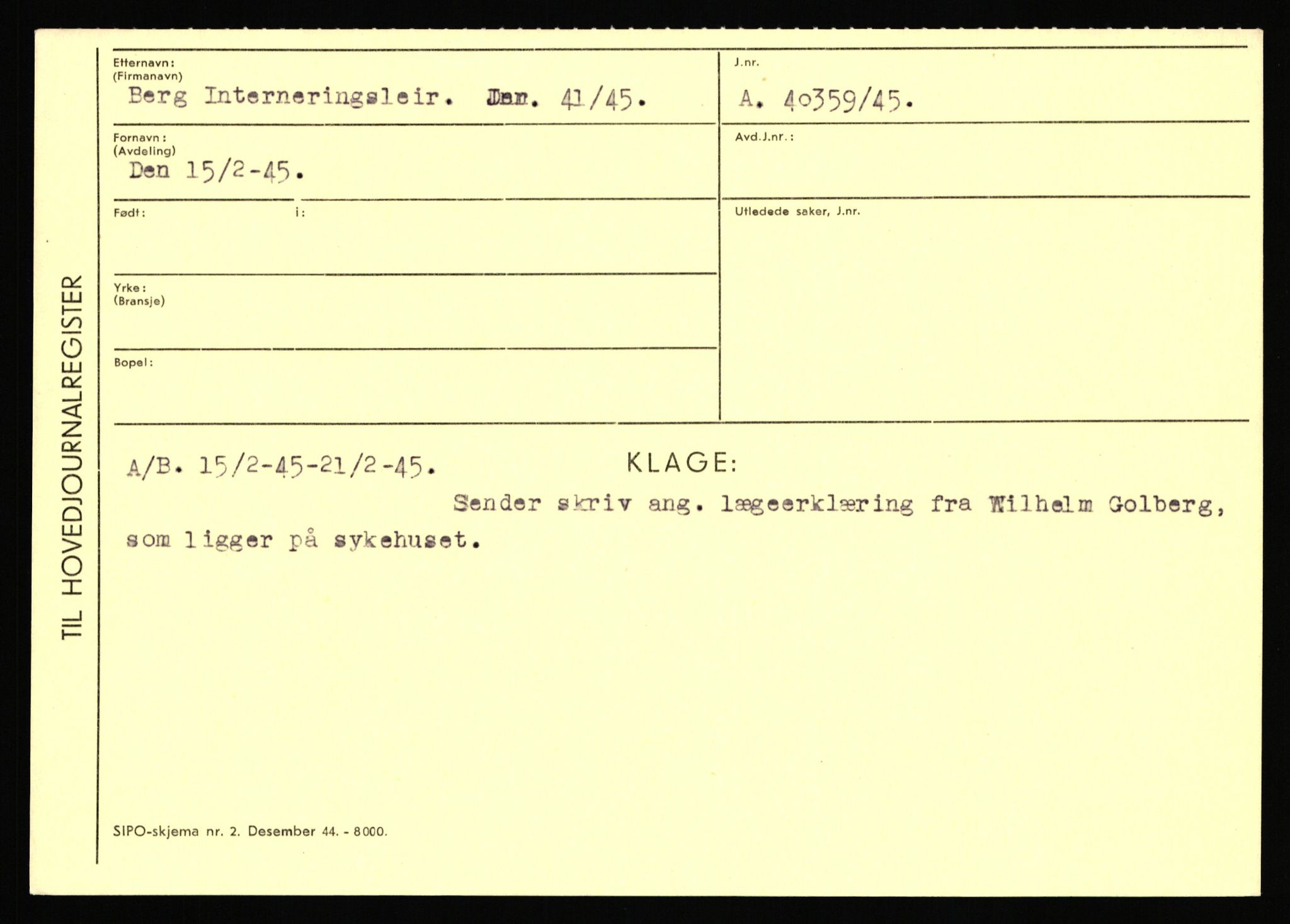 Statspolitiet - Hovedkontoret / Osloavdelingen, AV/RA-S-1329/C/Ca/L0002: Arneberg - Brand, 1943-1945, s. 1969