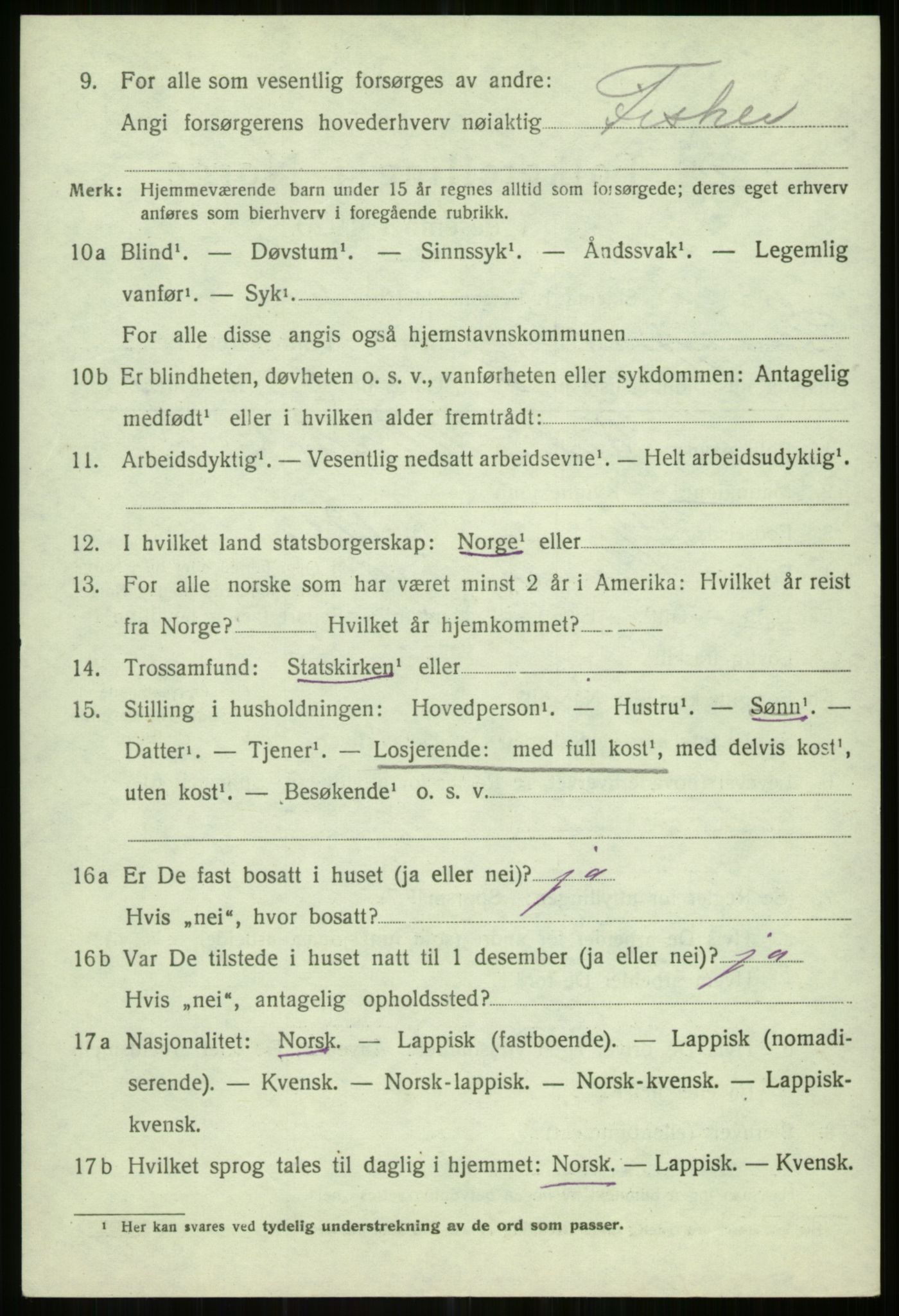 SATØ, Folketelling 1920 for 1935 Helgøy herred, 1920, s. 1420