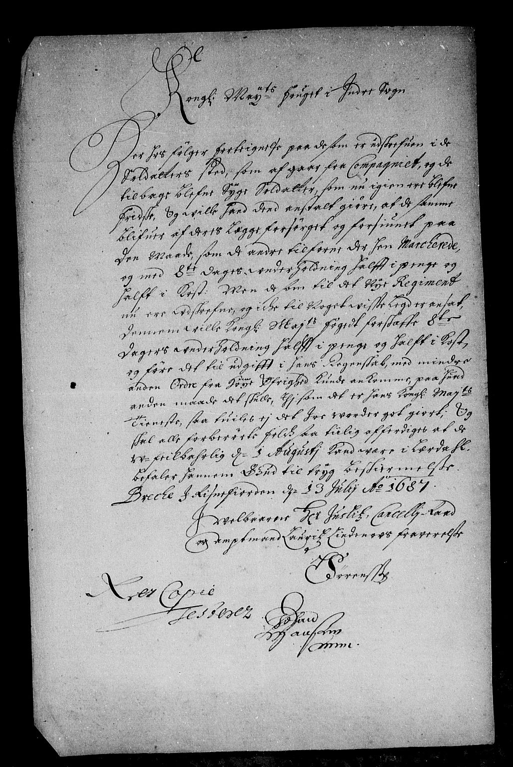 Rentekammeret inntil 1814, Reviderte regnskaper, Stiftamtstueregnskaper, Bergen stiftamt, RA/EA-6043/R/Rc/L0085: Bergen stiftamt, 1685-1687