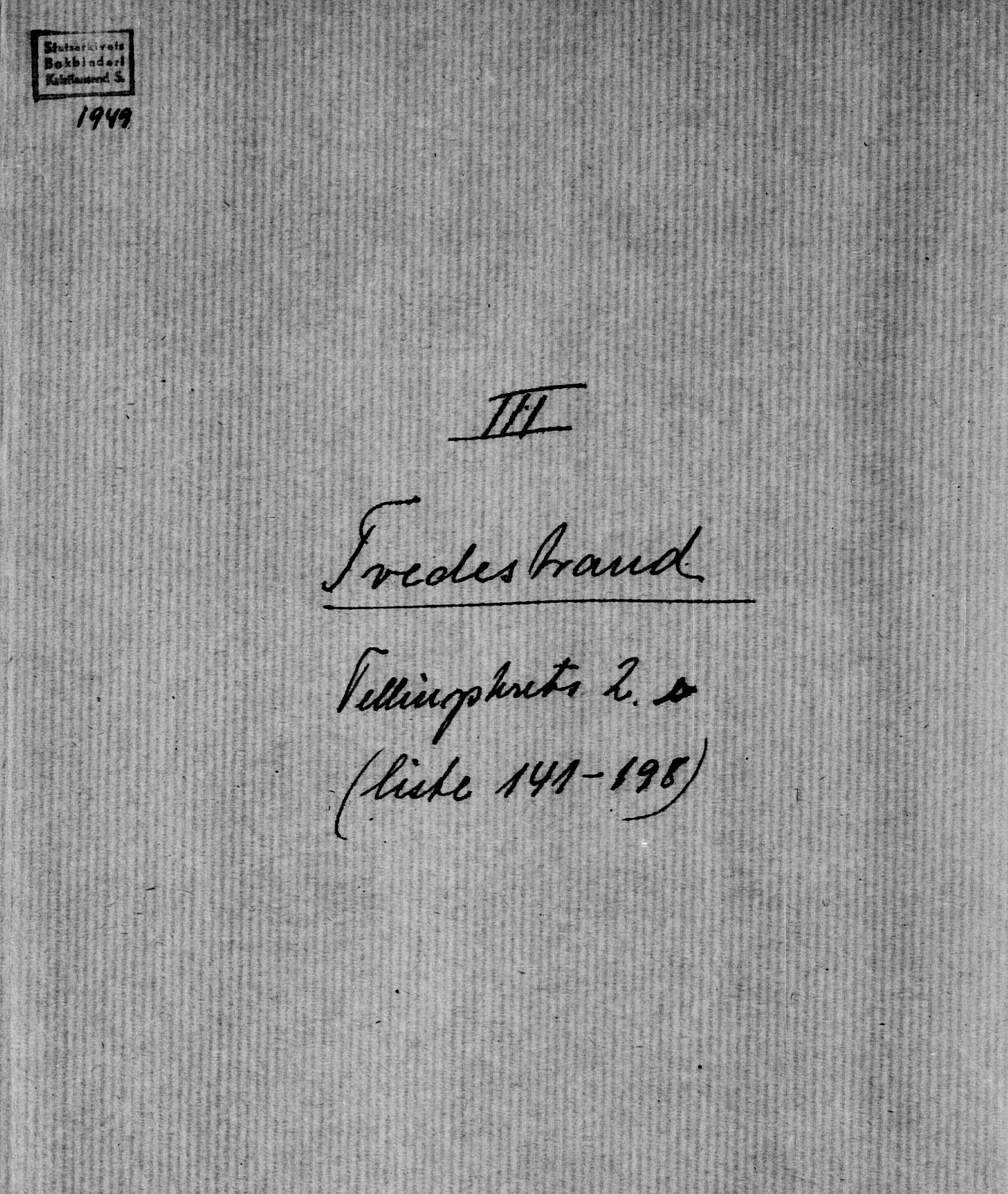 SAK, Folketelling 1875 for 0902B Holt prestegjeld, Tvedestrand ladested, 1875, s. 302