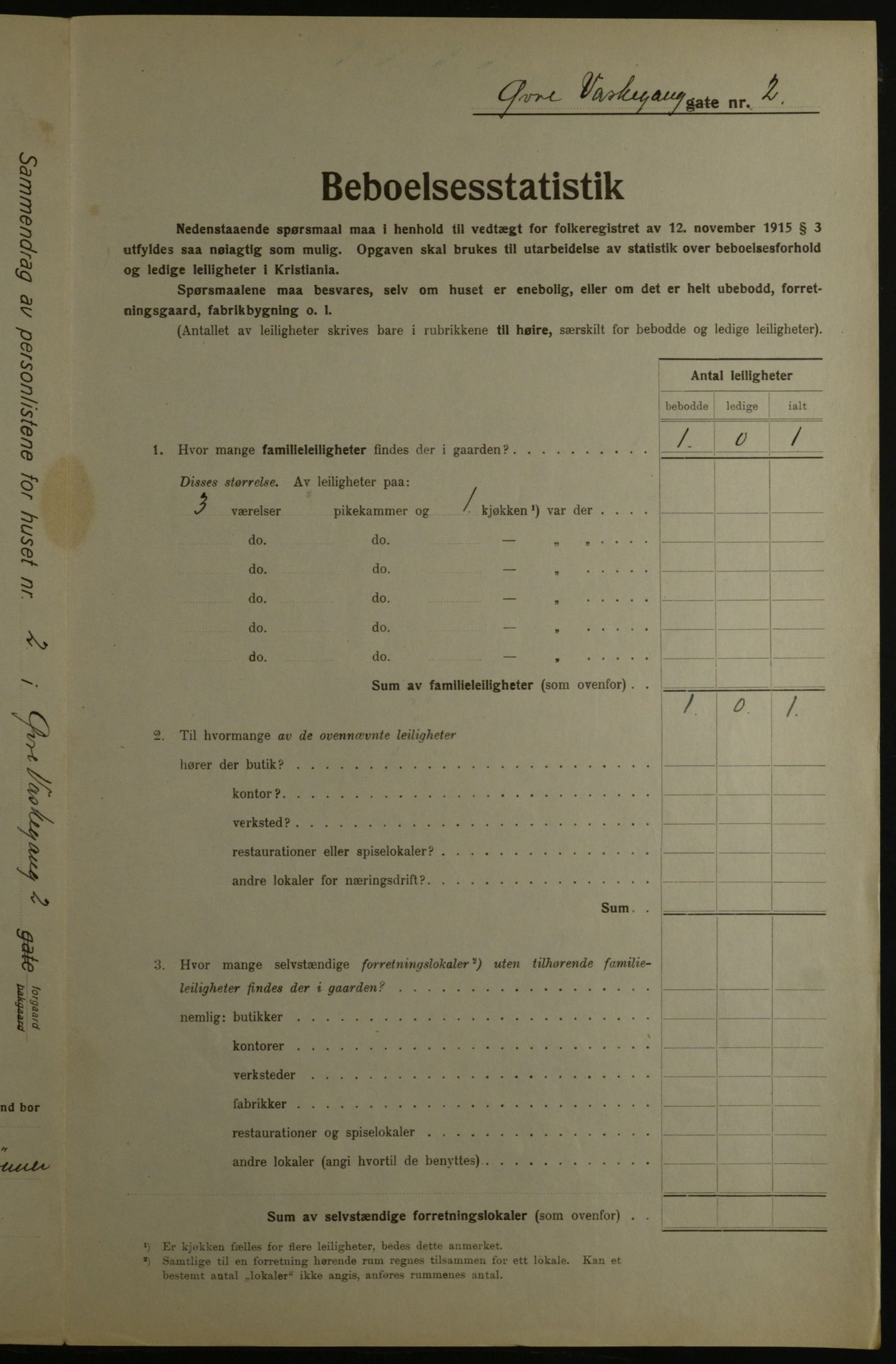 OBA, Kommunal folketelling 1.12.1923 for Kristiania, 1923, s. 143250