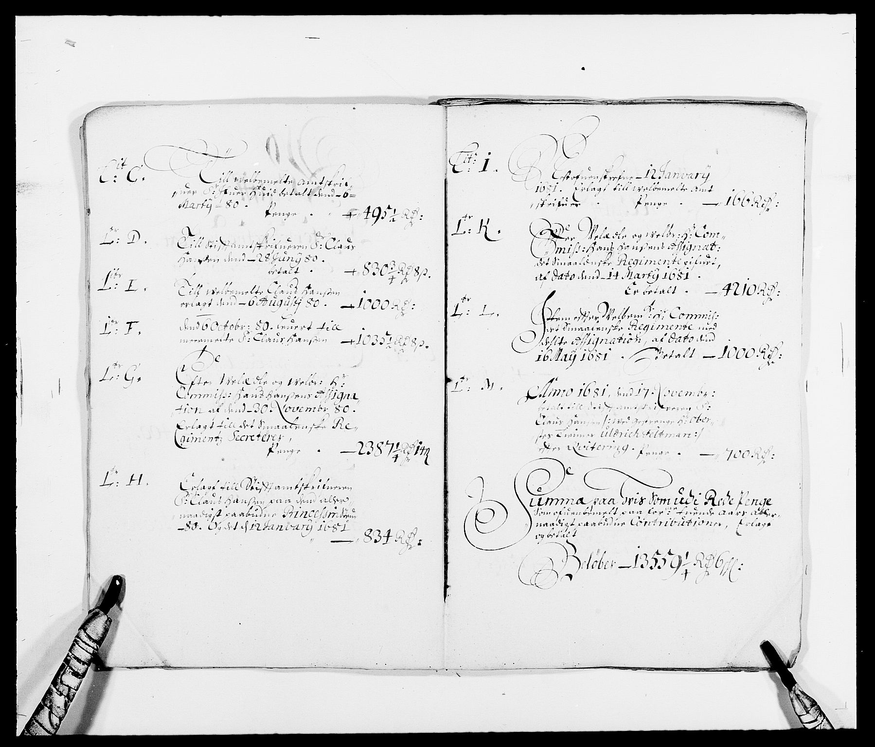 Rentekammeret inntil 1814, Reviderte regnskaper, Fogderegnskap, AV/RA-EA-4092/R32/L1846: Fogderegnskap Jarlsberg grevskap, 1679-1680, s. 7