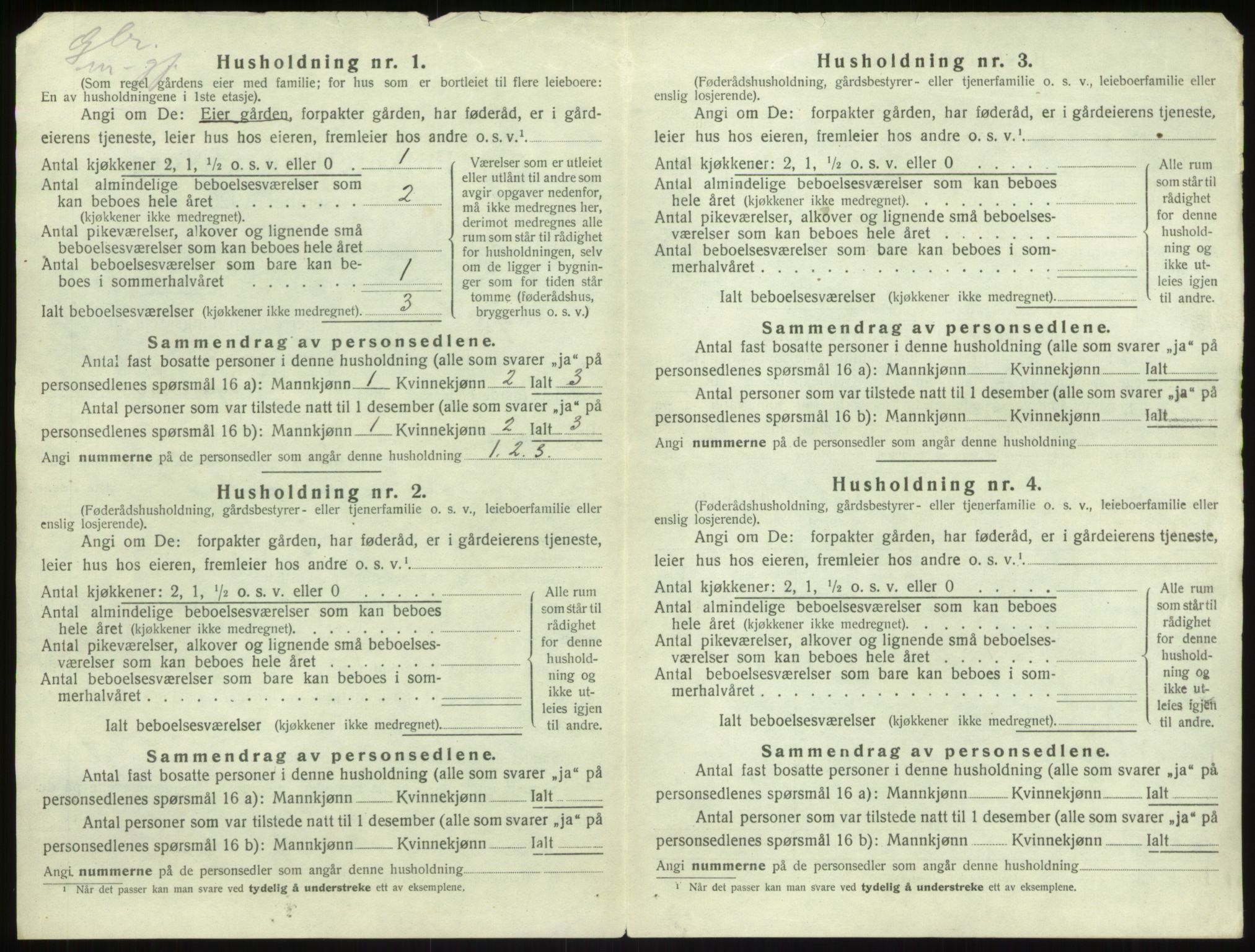 SAB, Folketelling 1920 for 1420 Sogndal herred, 1920, s. 674