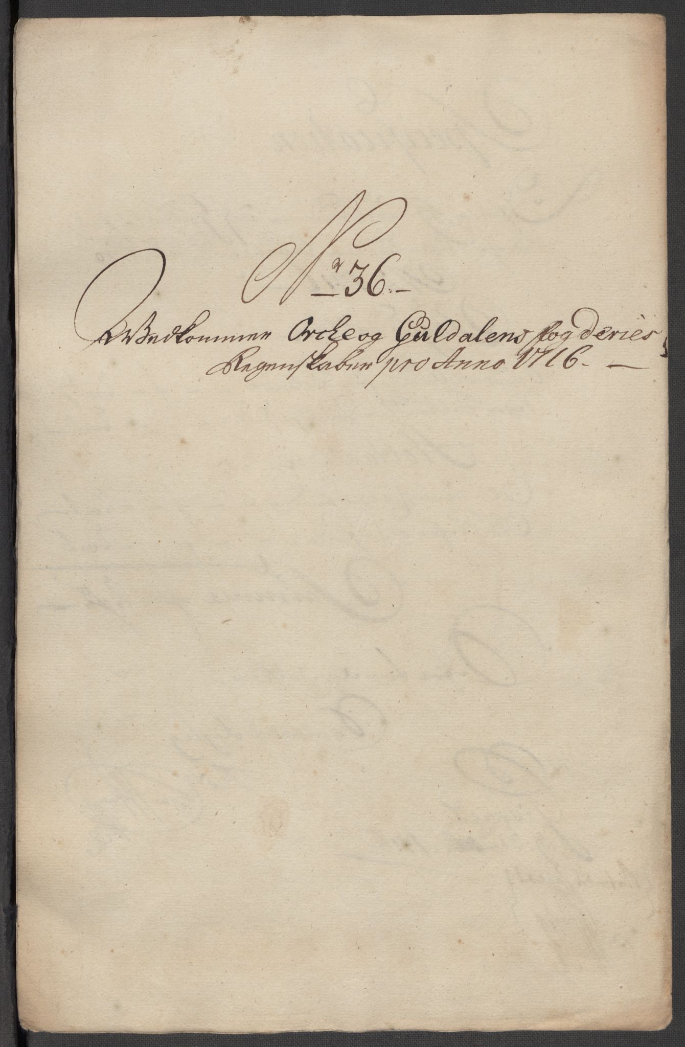 Rentekammeret inntil 1814, Reviderte regnskaper, Fogderegnskap, RA/EA-4092/R60/L3968: Fogderegnskap Orkdal og Gauldal, 1716, s. 23