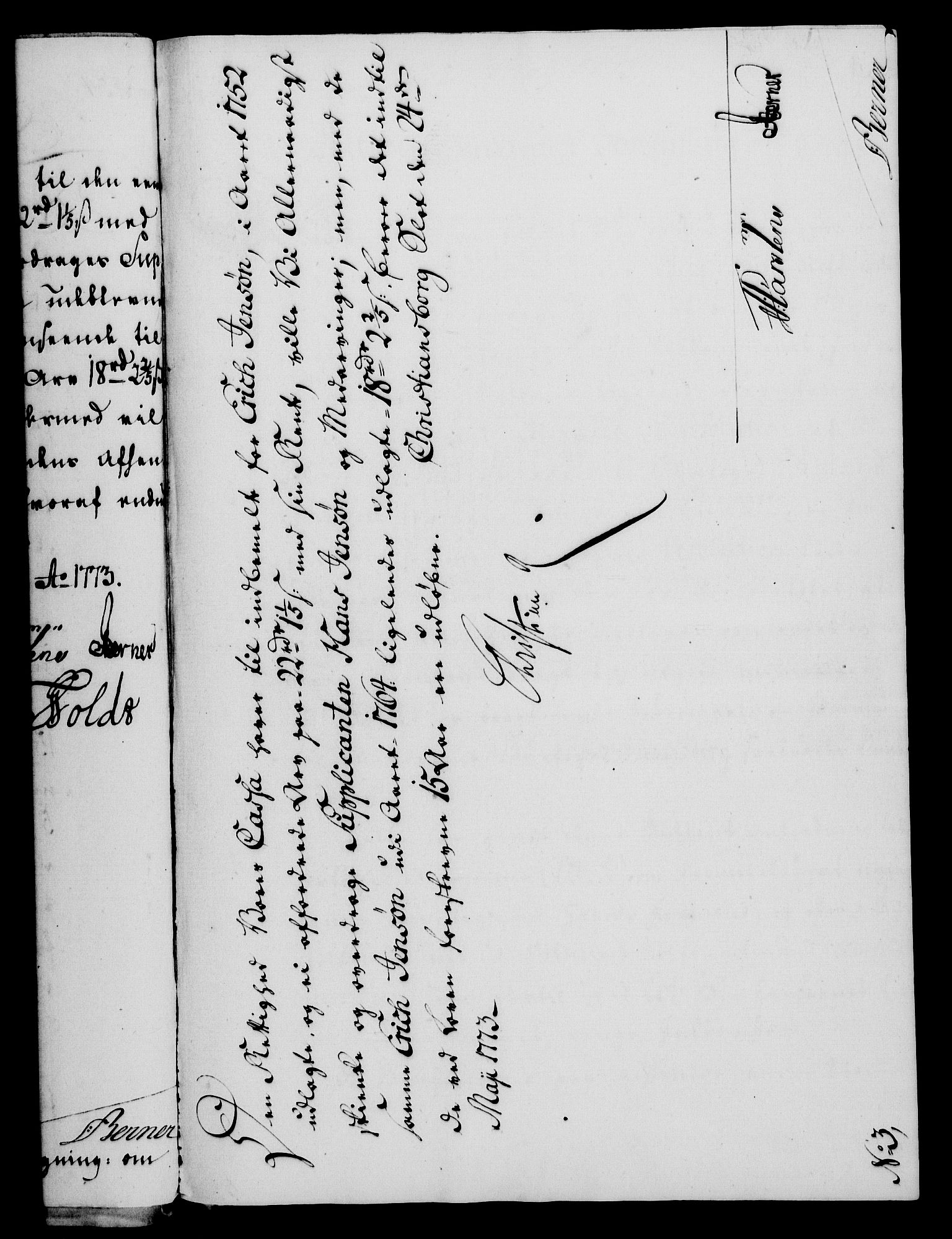 Rentekammeret, Kammerkanselliet, AV/RA-EA-3111/G/Gf/Gfa/L0055: Norsk relasjons- og resolusjonsprotokoll (merket RK 52.55), 1773, s. 136